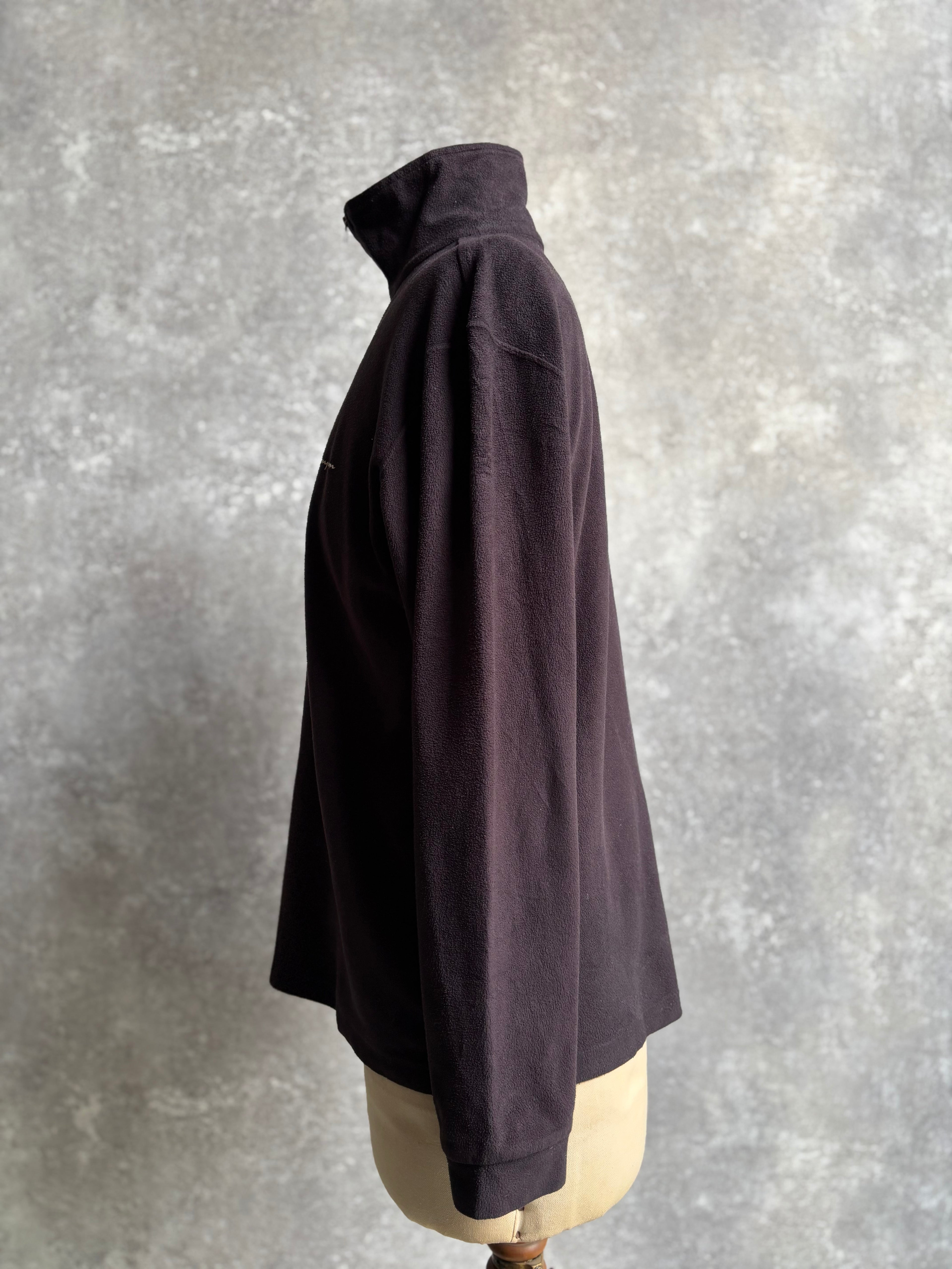 【1990’s】Champion Black Half-Zip Fleece Pullover