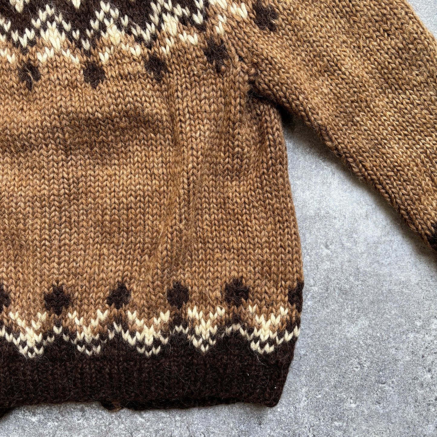 【~1980’s】Nordic Wool Knit Cardigan