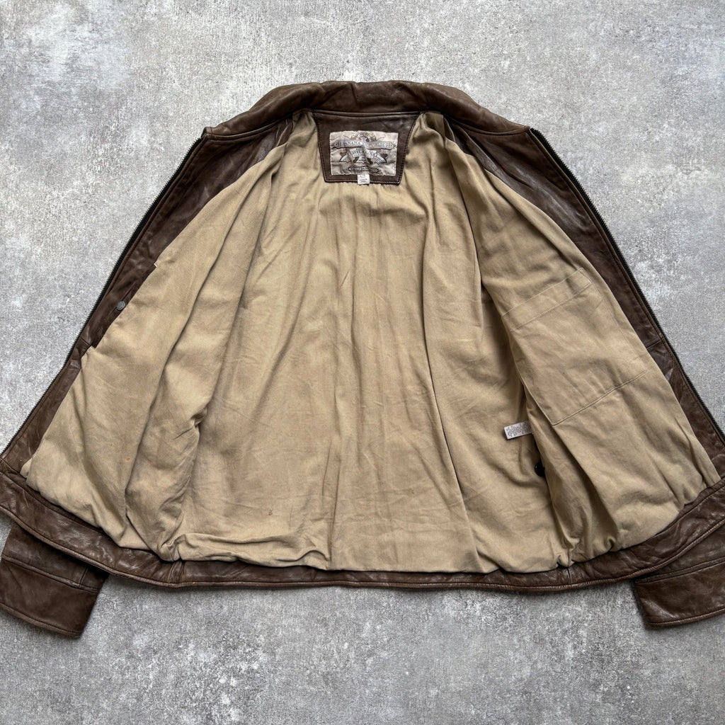 【1990's】Banana Republic Brown Leather Jacket