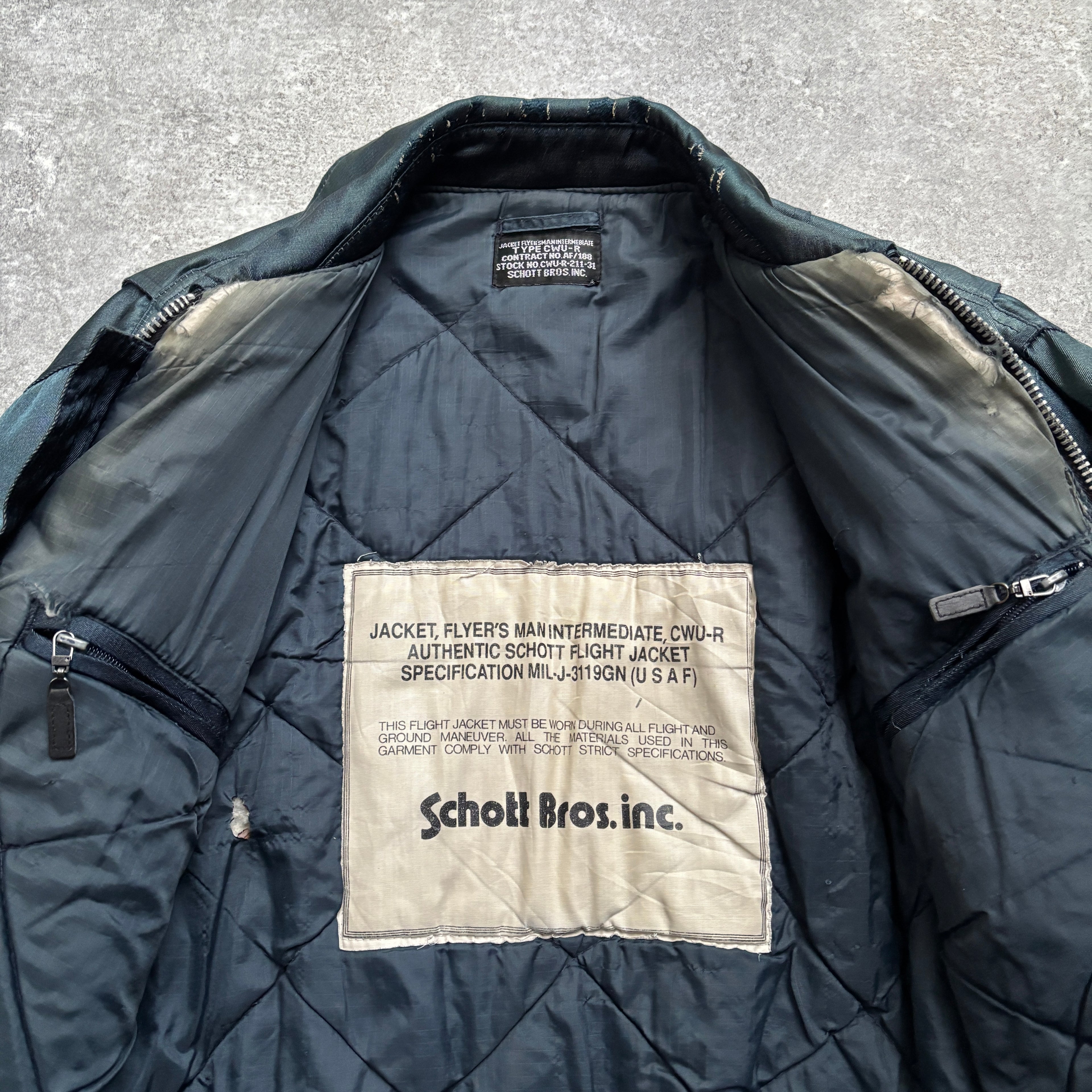 [1980's] Schott CWU-R Flight Jacket