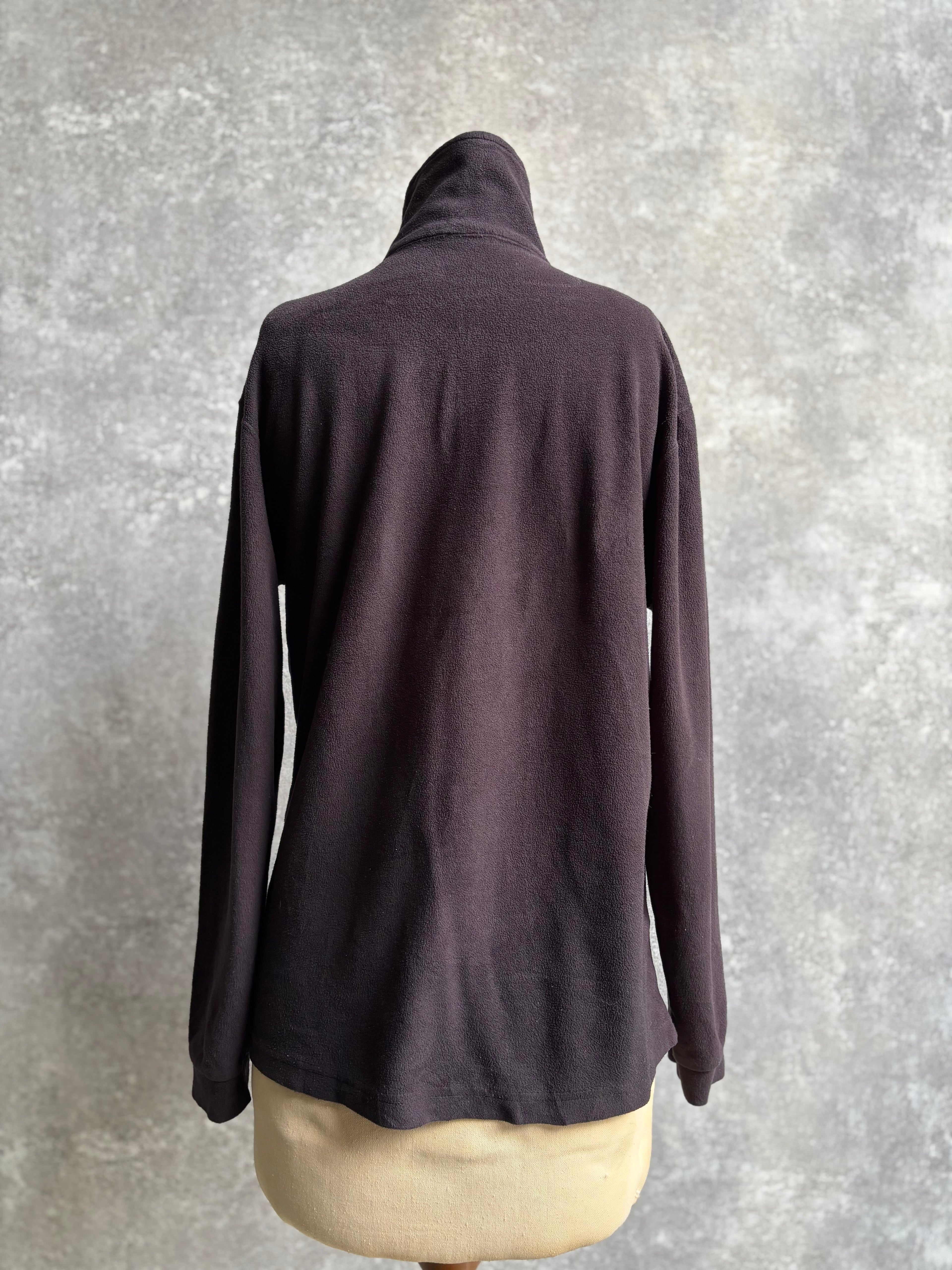 【1990’s】Champion Black Half-Zip Fleece Pullover
