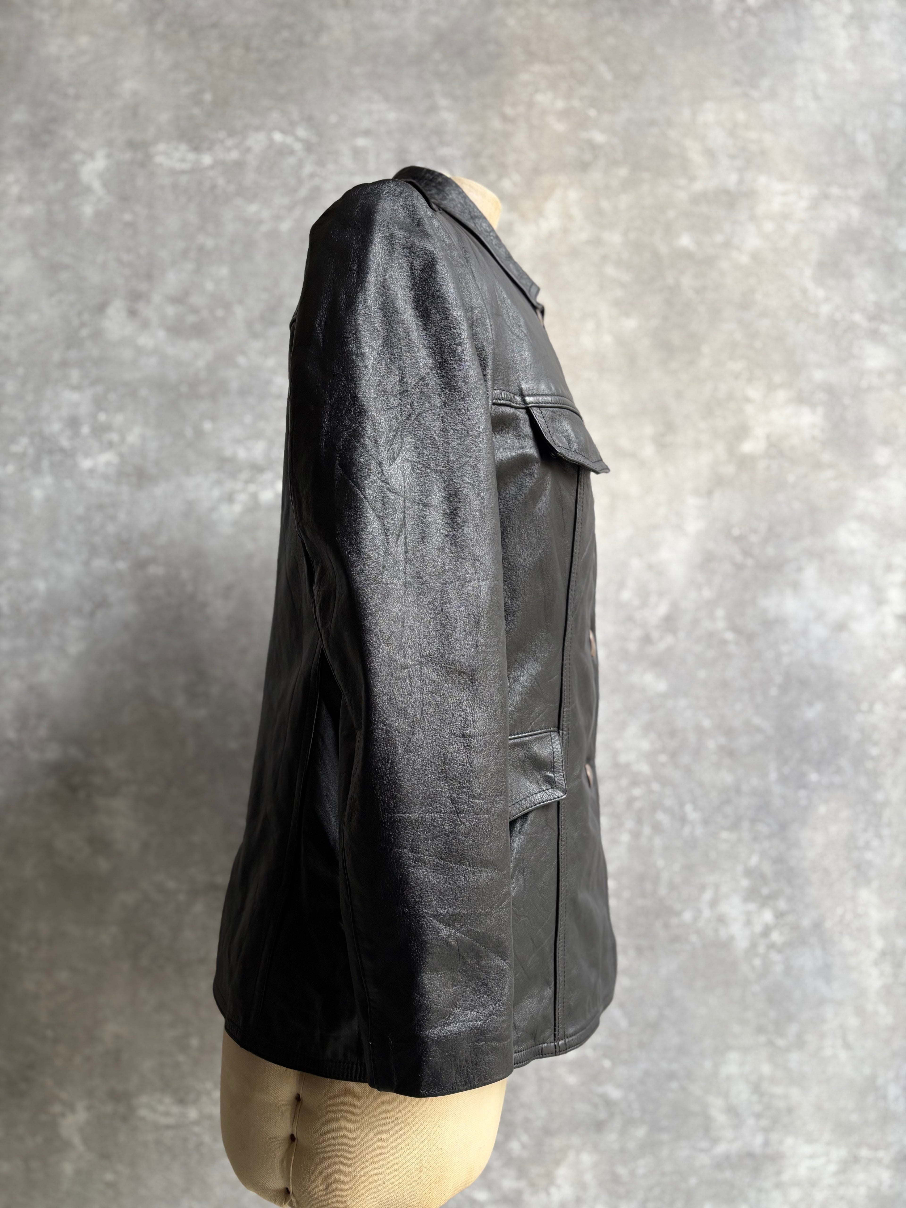 【1991】Vintage Leather German Police Jacket