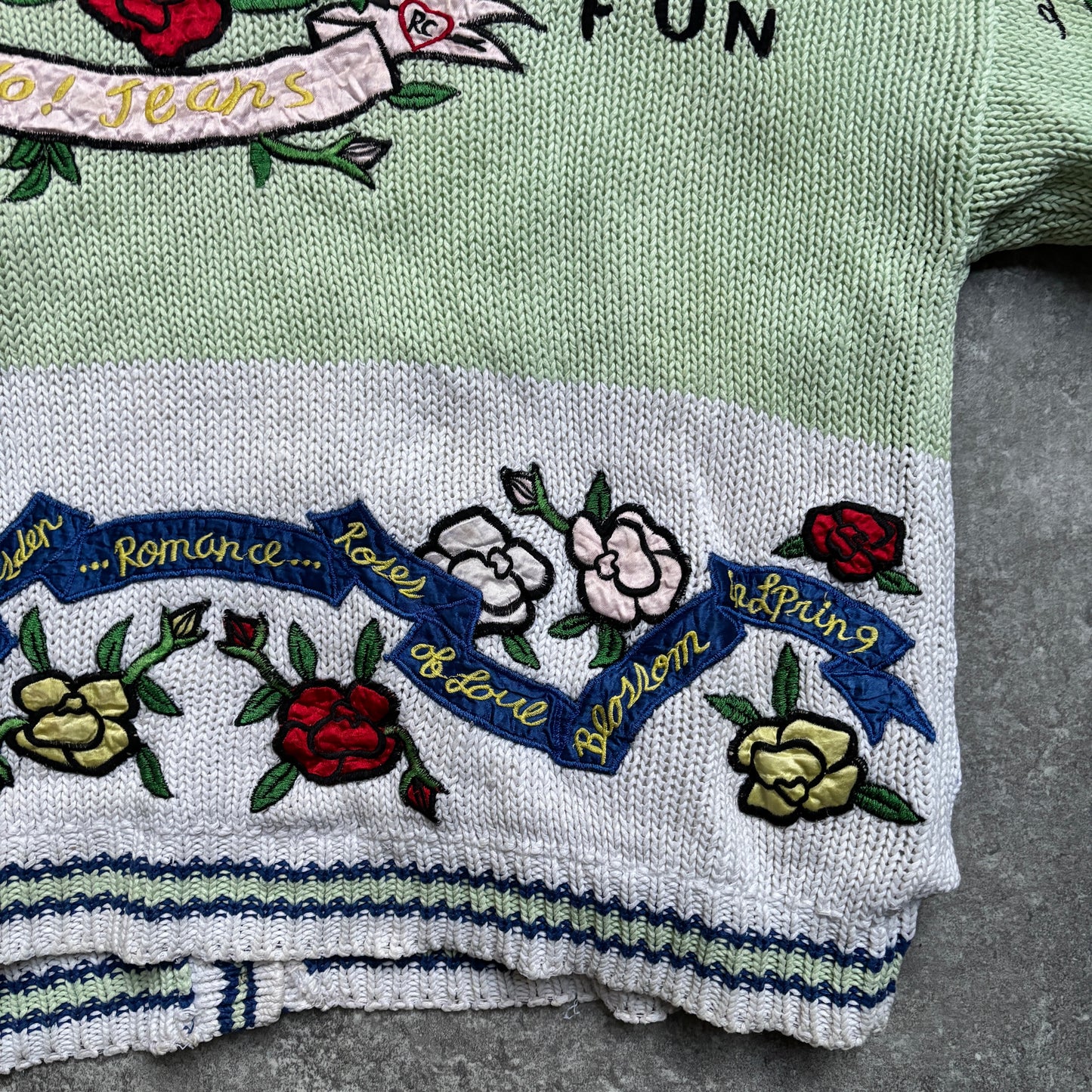 【1989年製】Whimsical Romantic Knit Cardigan