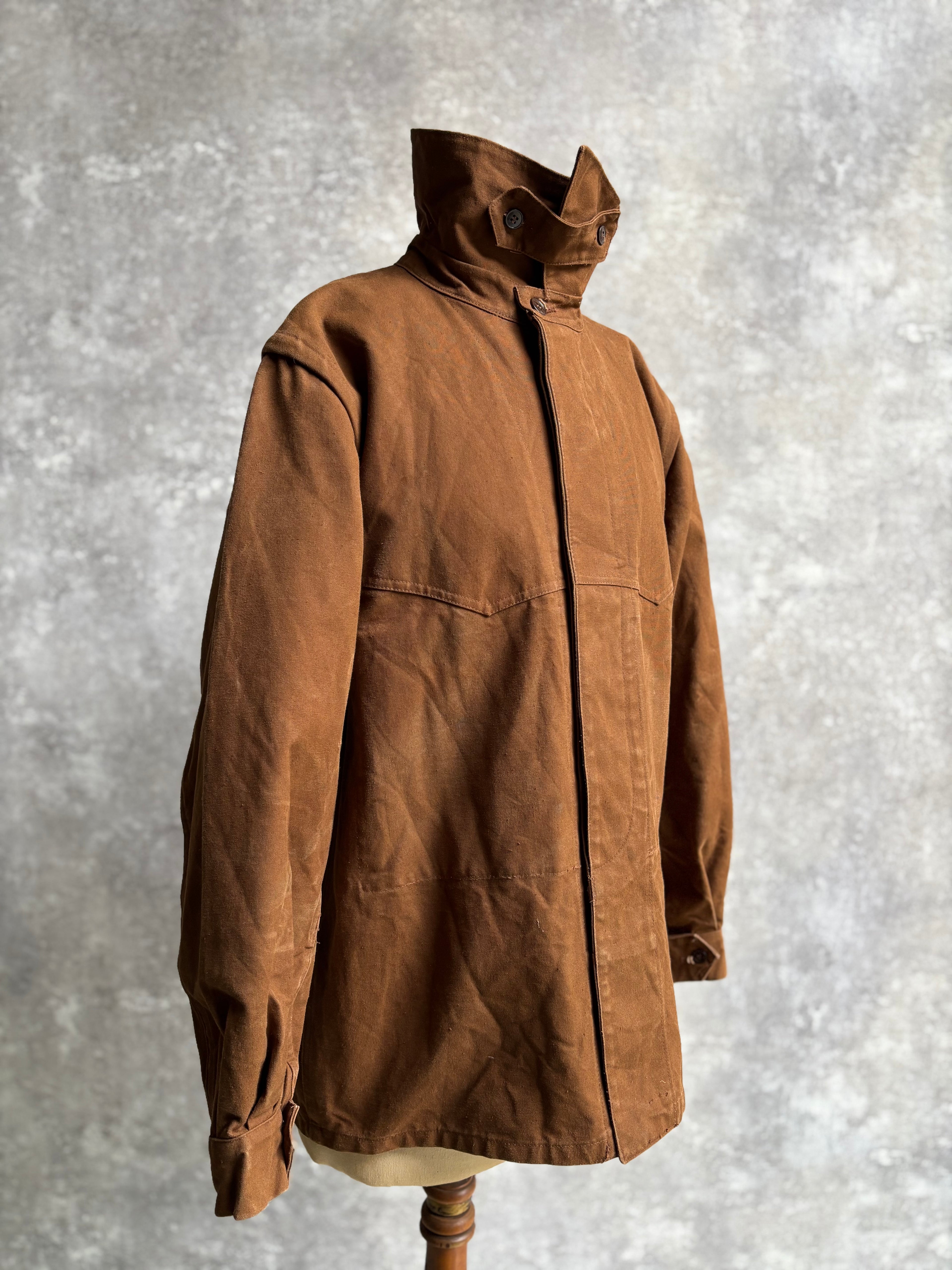 【~1980's】Vintage French Railway Brown Work Jacket