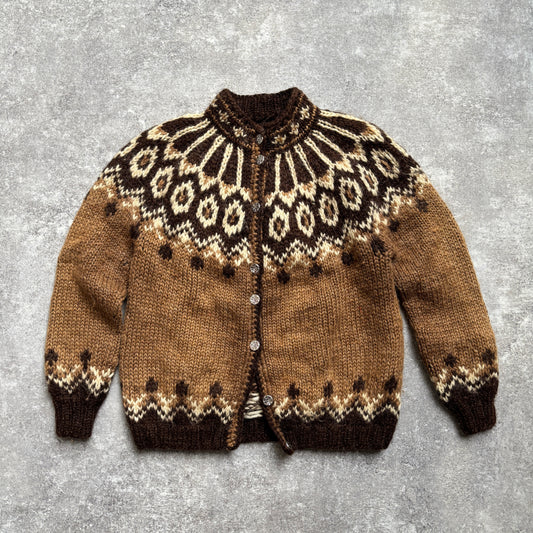 【~1980’s】Nordic Wool Knit Cardigan