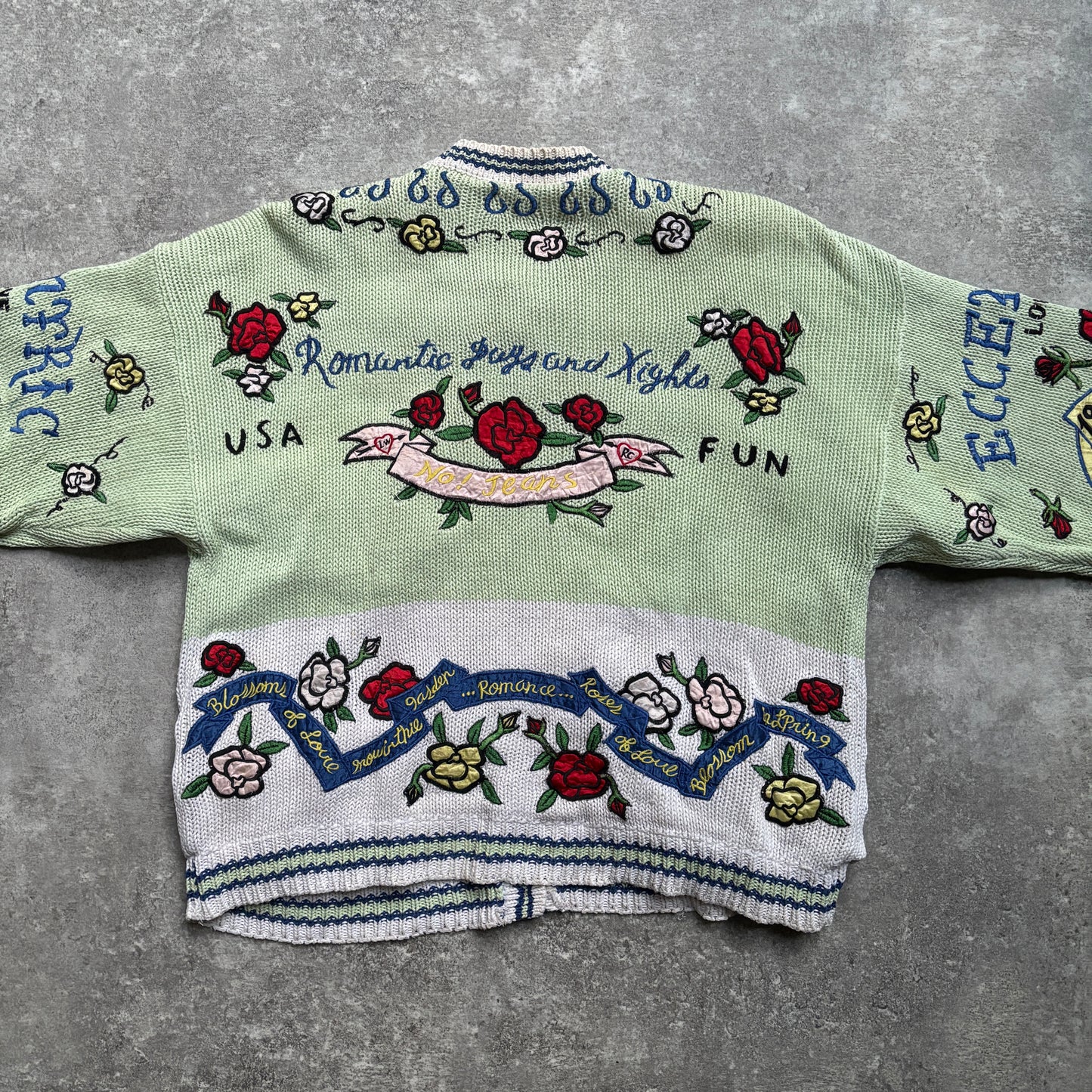 【1989年製】Whimsical Romantic Knit Cardigan