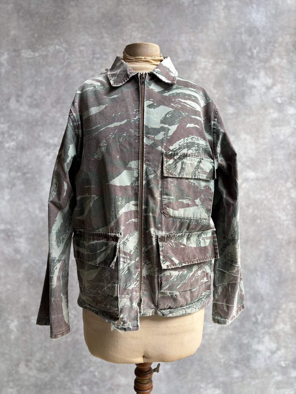 【~1970's】Vintage Lizard Camouflage Hunting Jacket『リザードカモフラージュ』