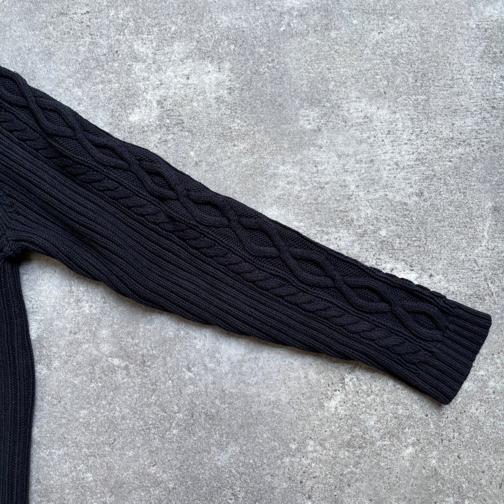 [1990's] Chaps Cable Knit Mock Neck Sweater
