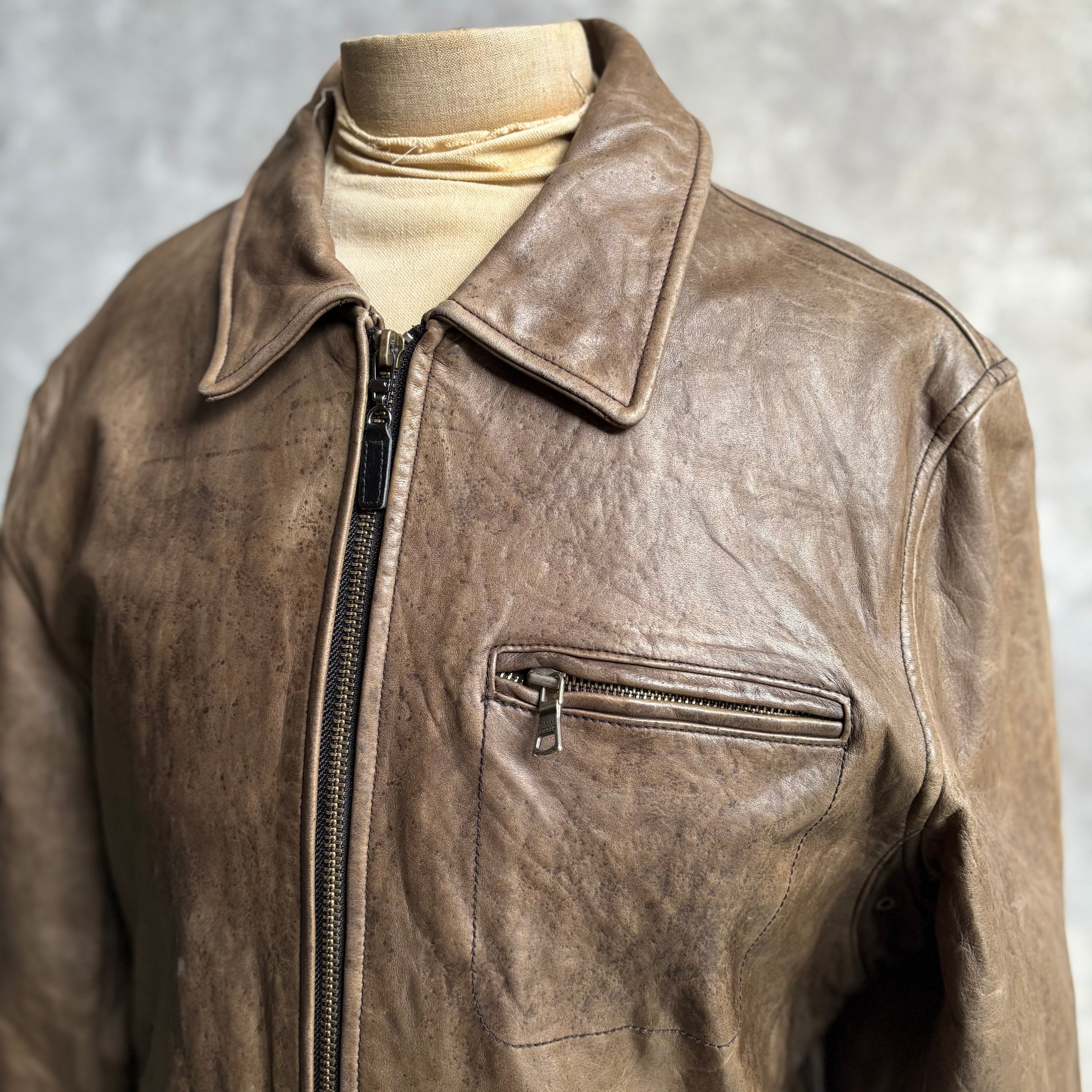 【1990's】Banana Republic Brown Leather Jacket