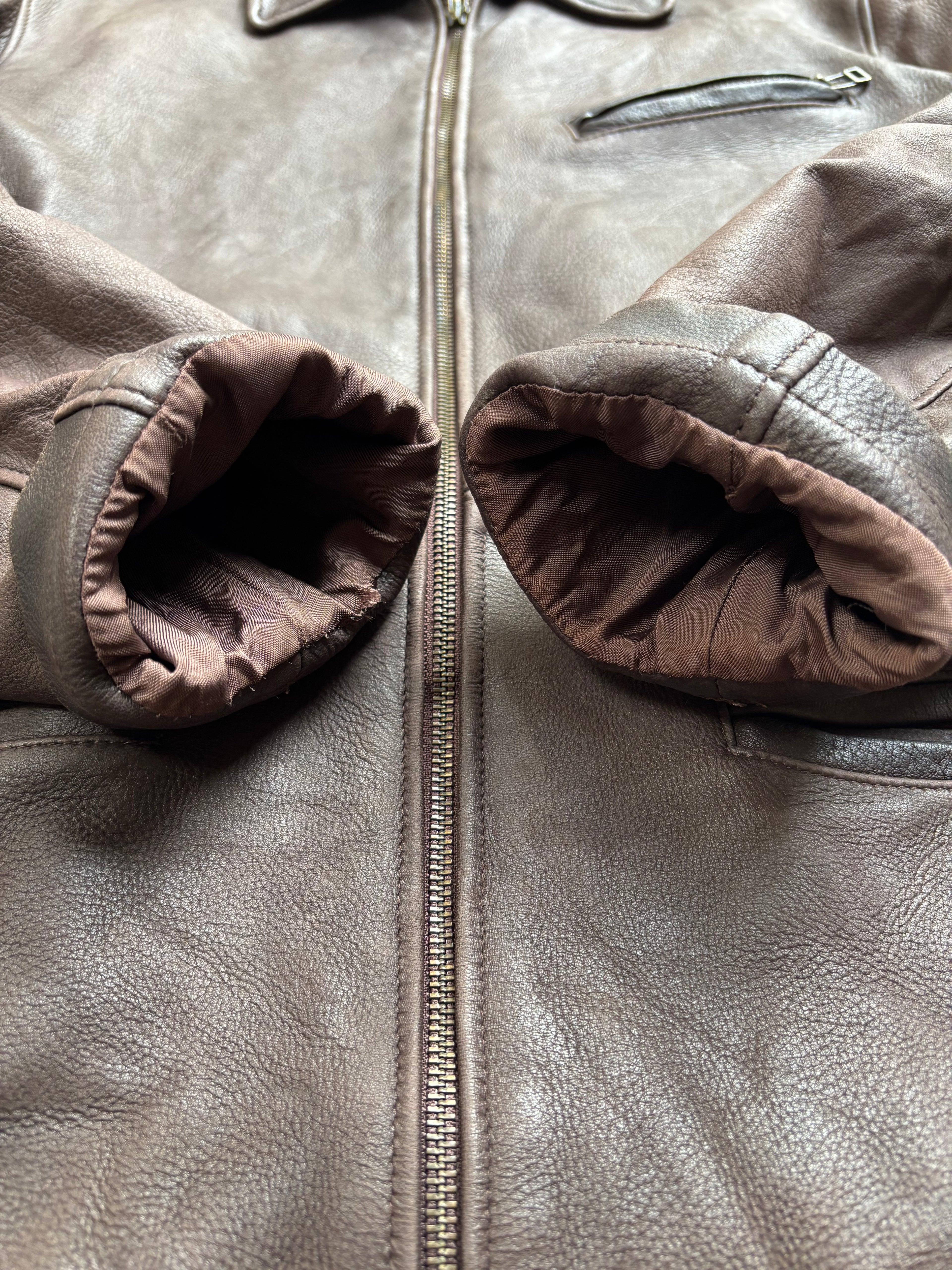 【1970‘s】 Roots Brown Leather Jacket