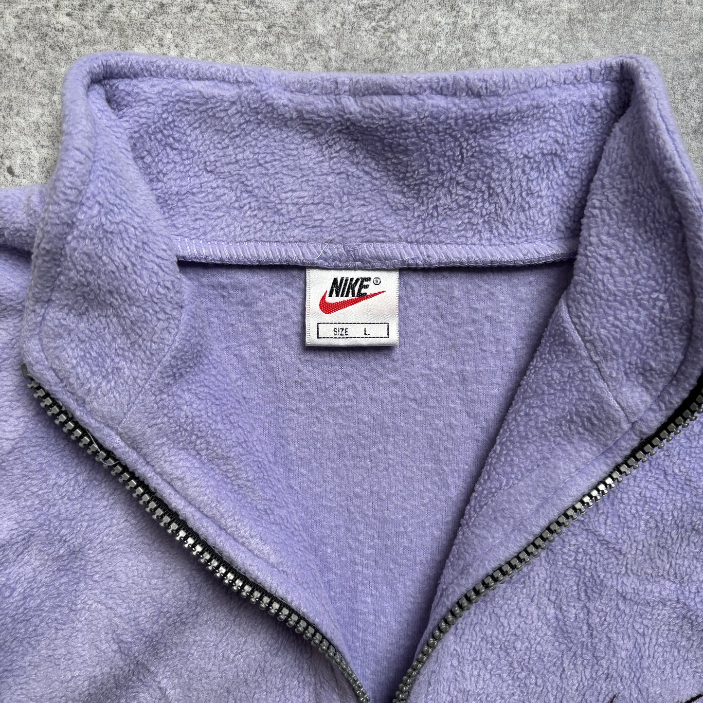 【1990's】Nike Purple Half Zip Fleece Pullover