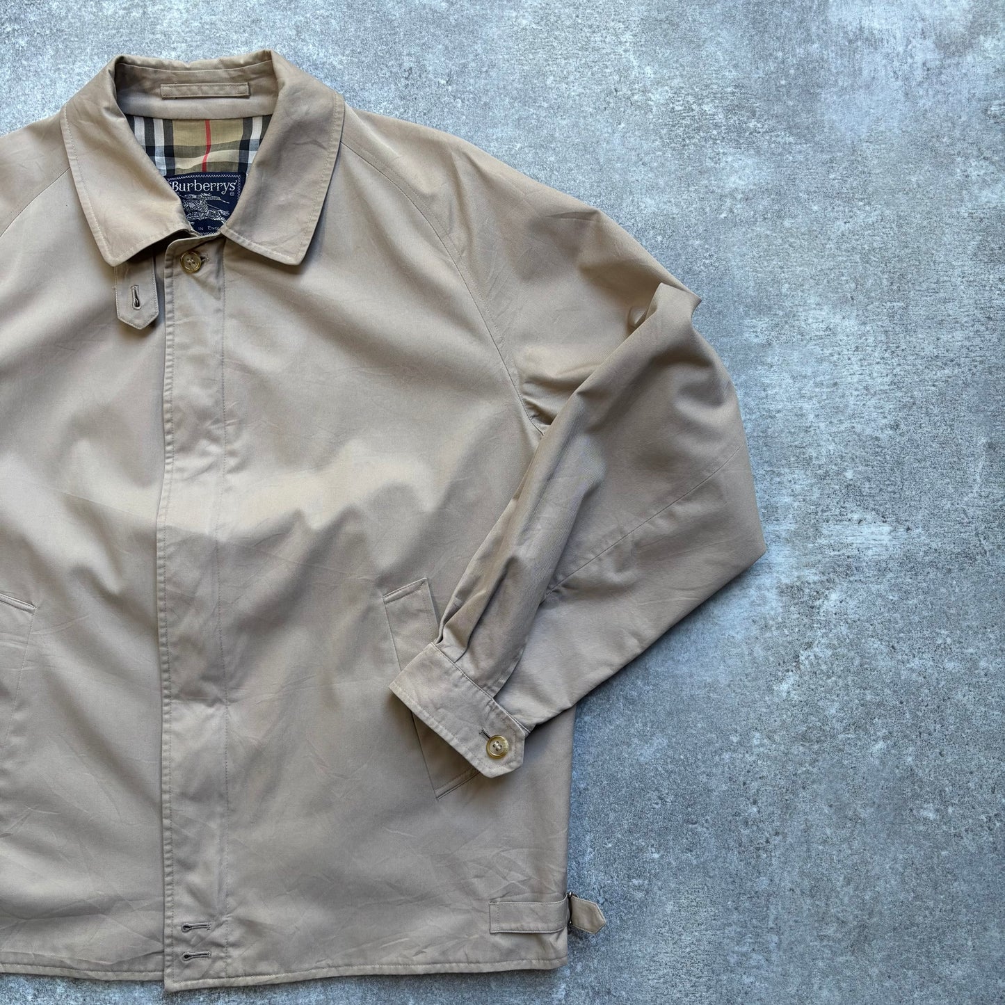 【1980's】Burberry's Beige Harrington Jacket