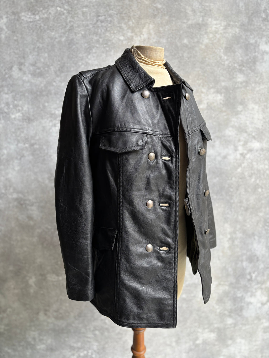 【1991】Vintage Leather German Police Jacket