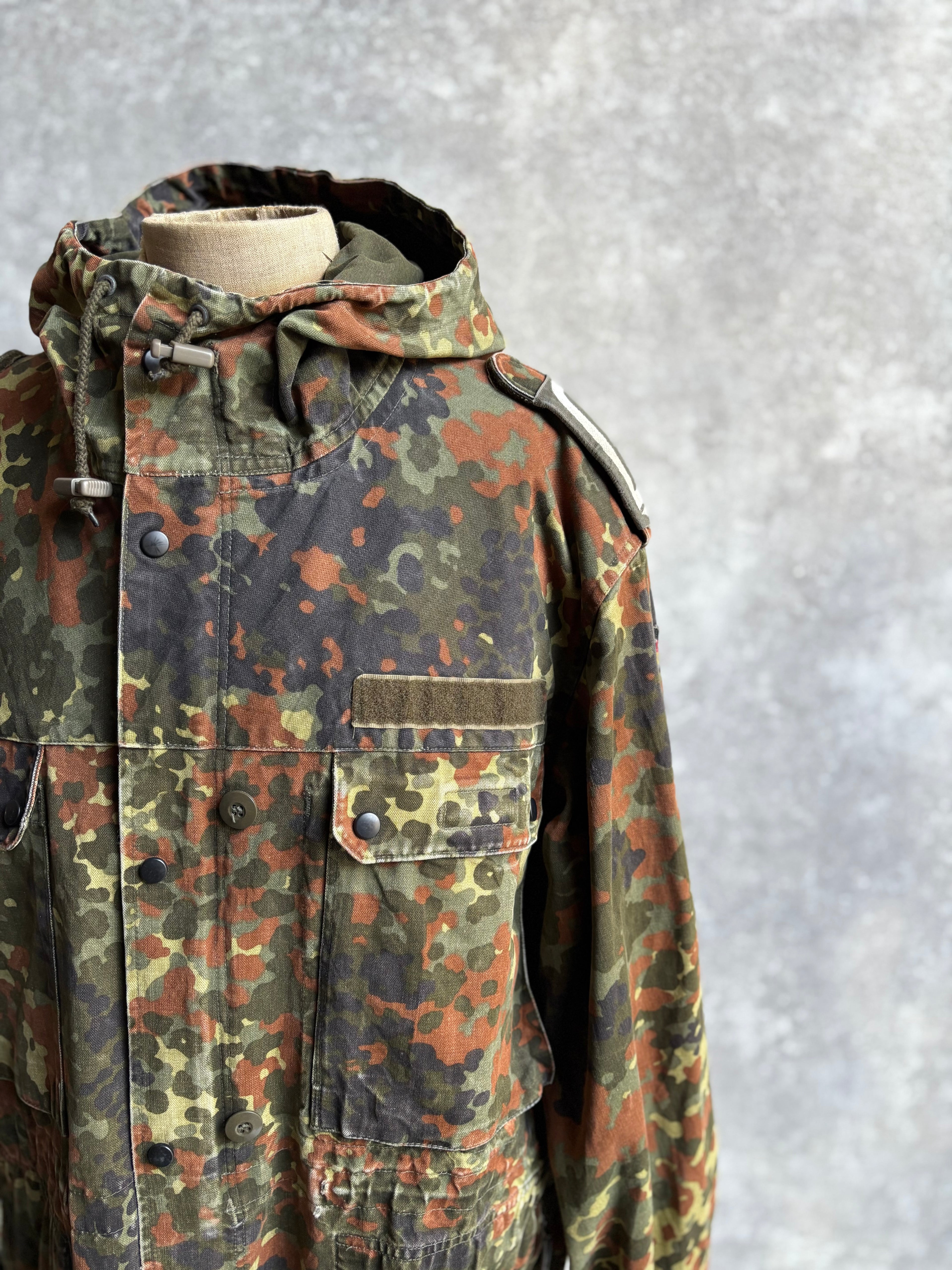 【~1990's】German Bundeswehr Flecktarn Camouflage Parka