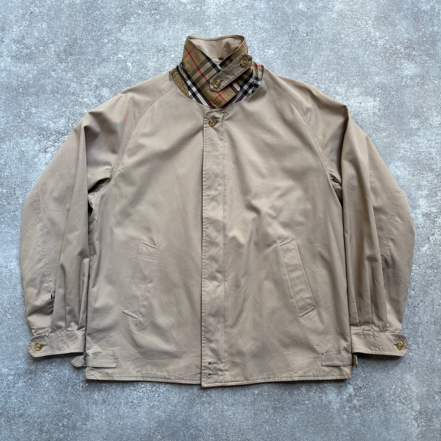 【1980's】Burberry's Beige Harrington Jacket