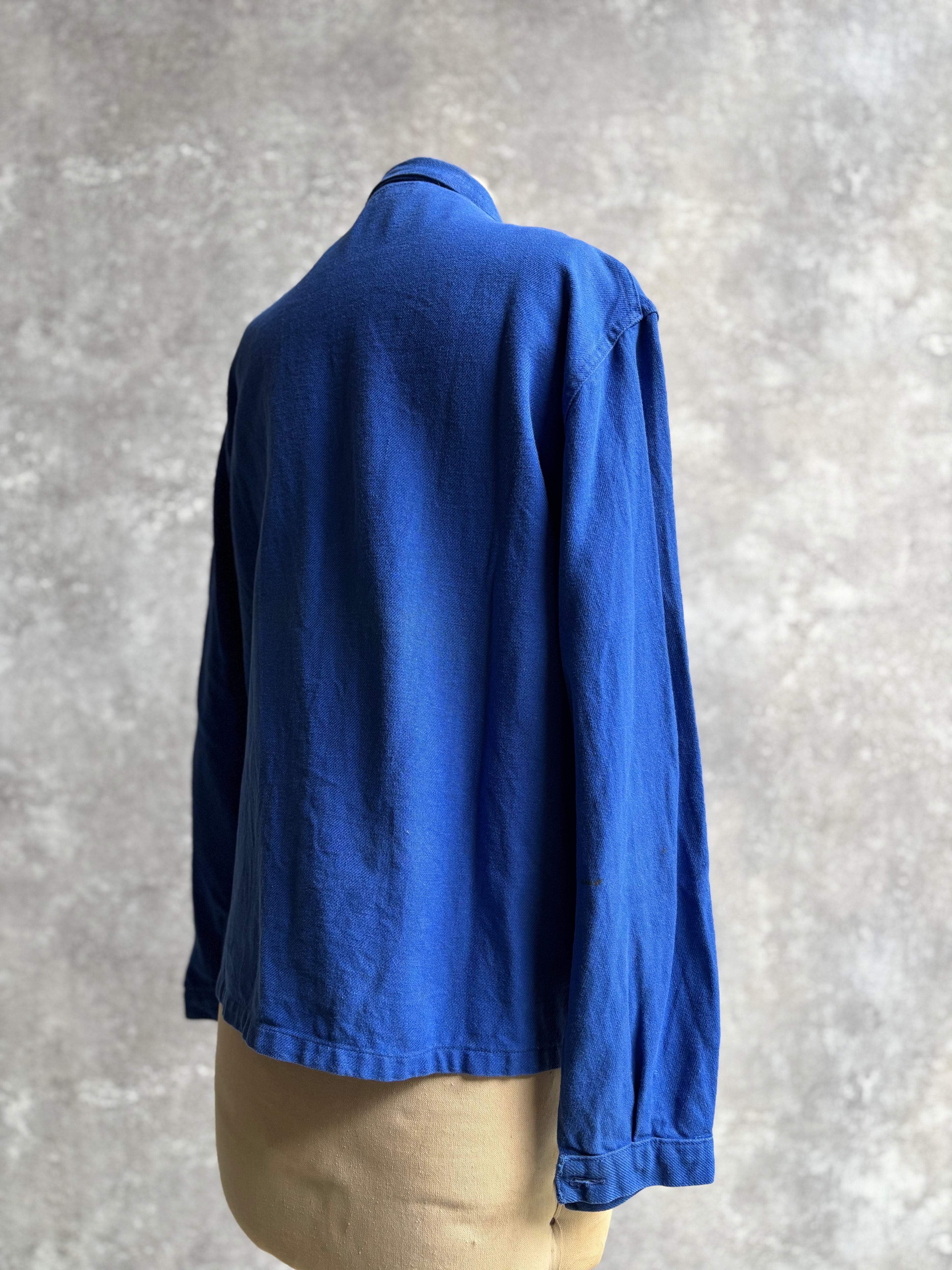 【~1970’s】Vintage French Zip Up Mechanic Jacket