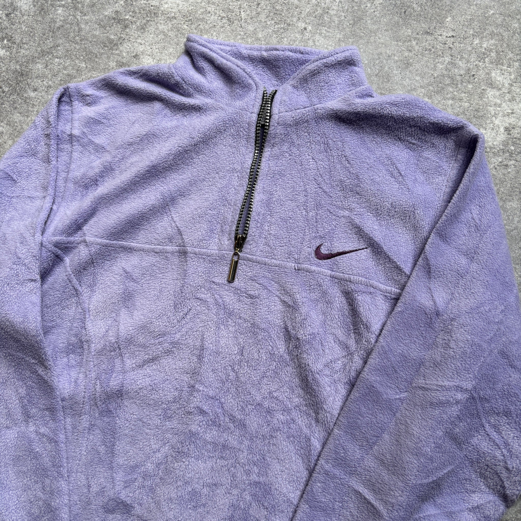 [1990's] Nike Purple Half Zip Fleece Pullover