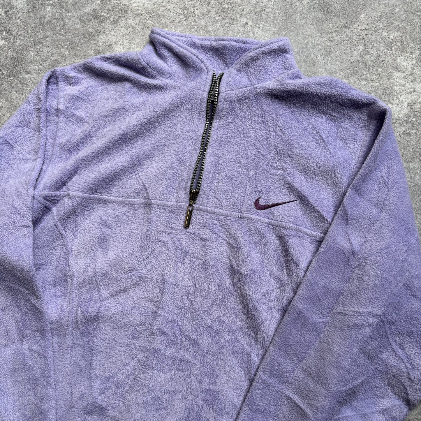 【1990's】Nike Purple Half Zip Fleece Pullover