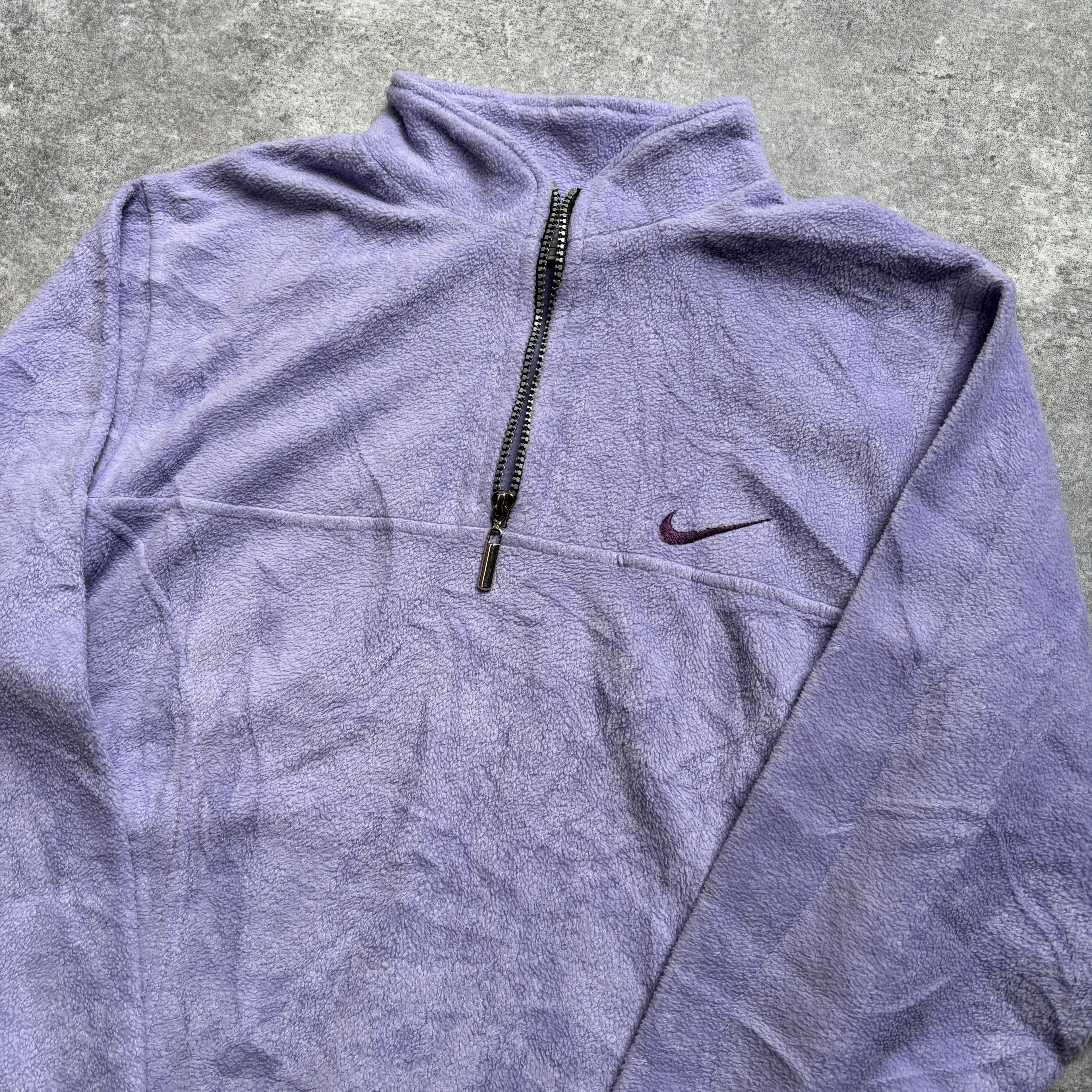 [1990's] Nike Purple Half Zip Fleece Pullover