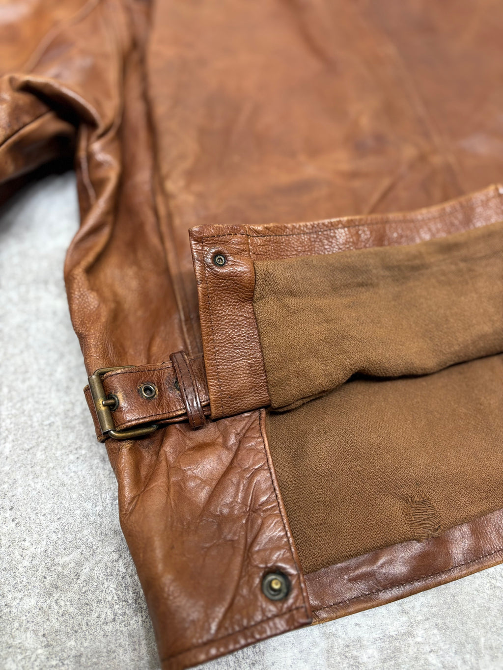 ~1990s Stealth & Co. Leather Zip Jacket – Brown