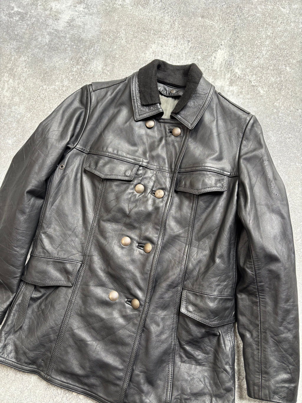 【1991】Vintage Leather German Police Jacket