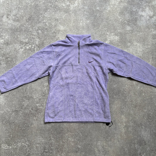 【1990's】Nike Purple Half Zip Fleece Pullover