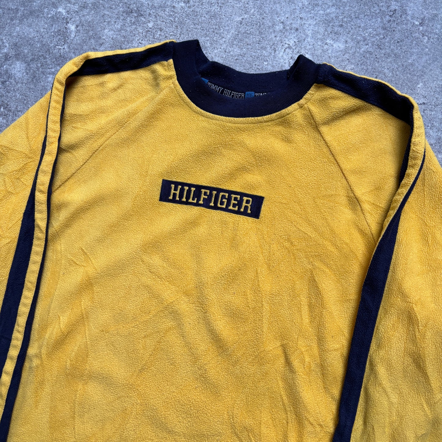 【1990’s】Tommy Hilfiger Yellow Fleece Long Sleeve