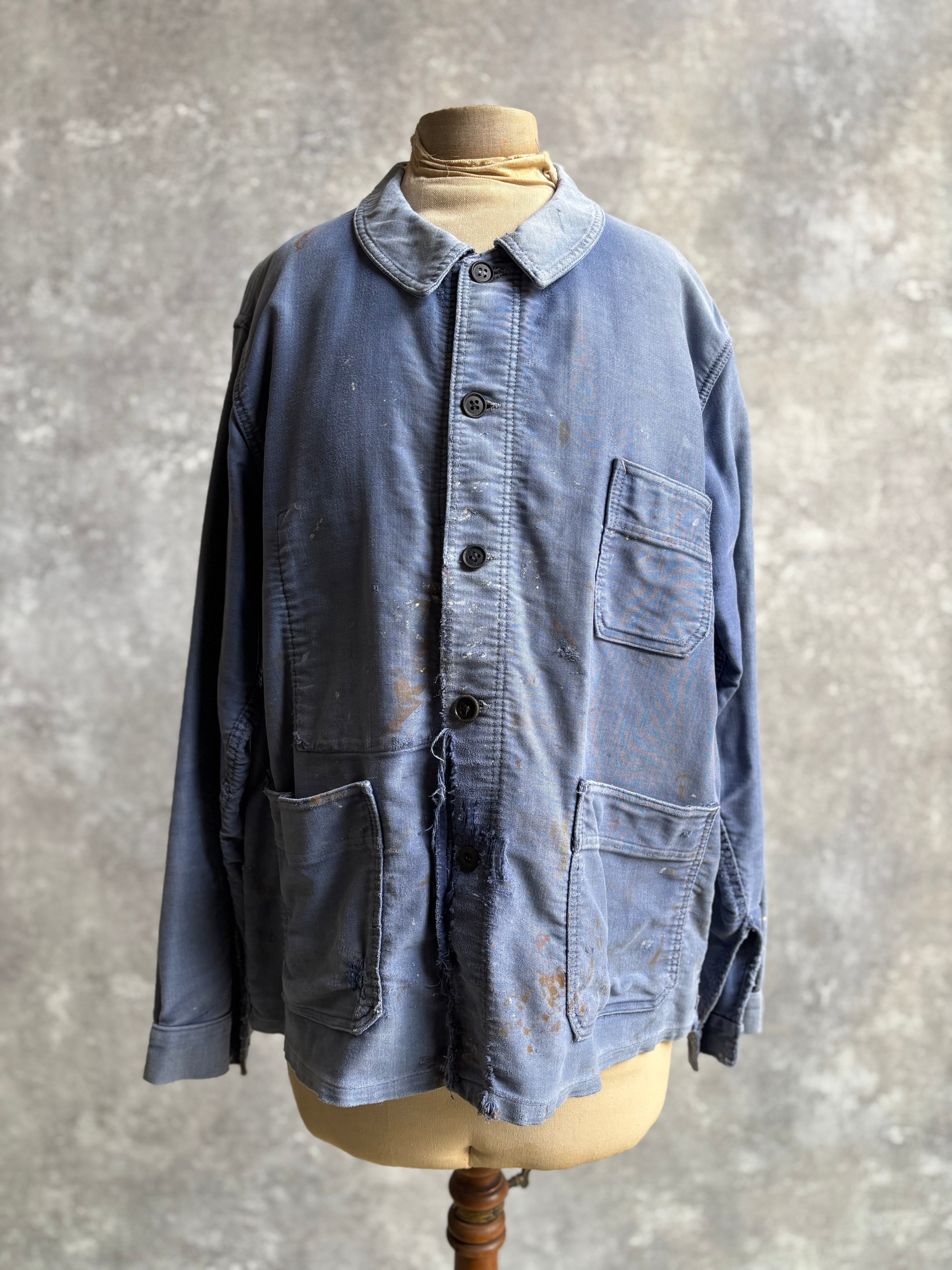 【~1960's】Vintage French Moleskin Work Jacket『Le CABLE ル ケーブル』