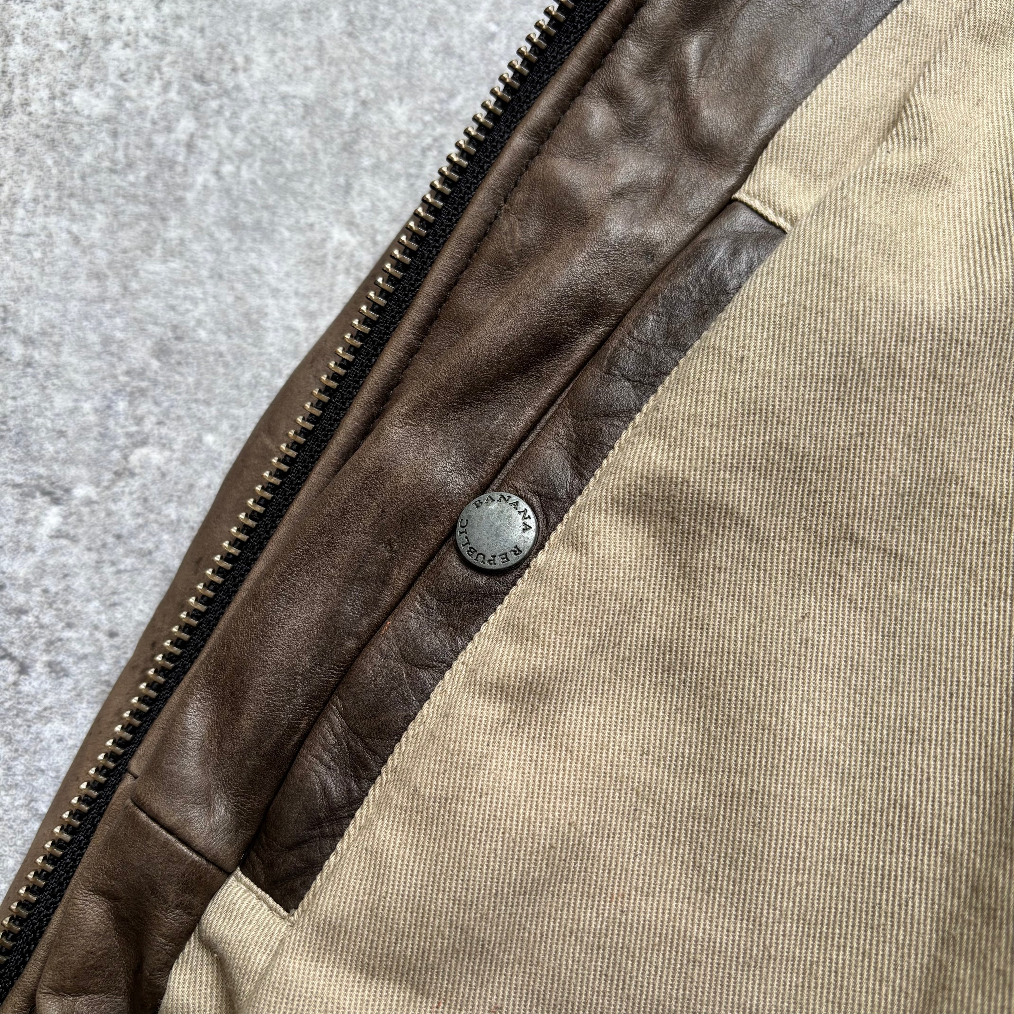 【1990's】Banana Republic Brown Leather Jacket