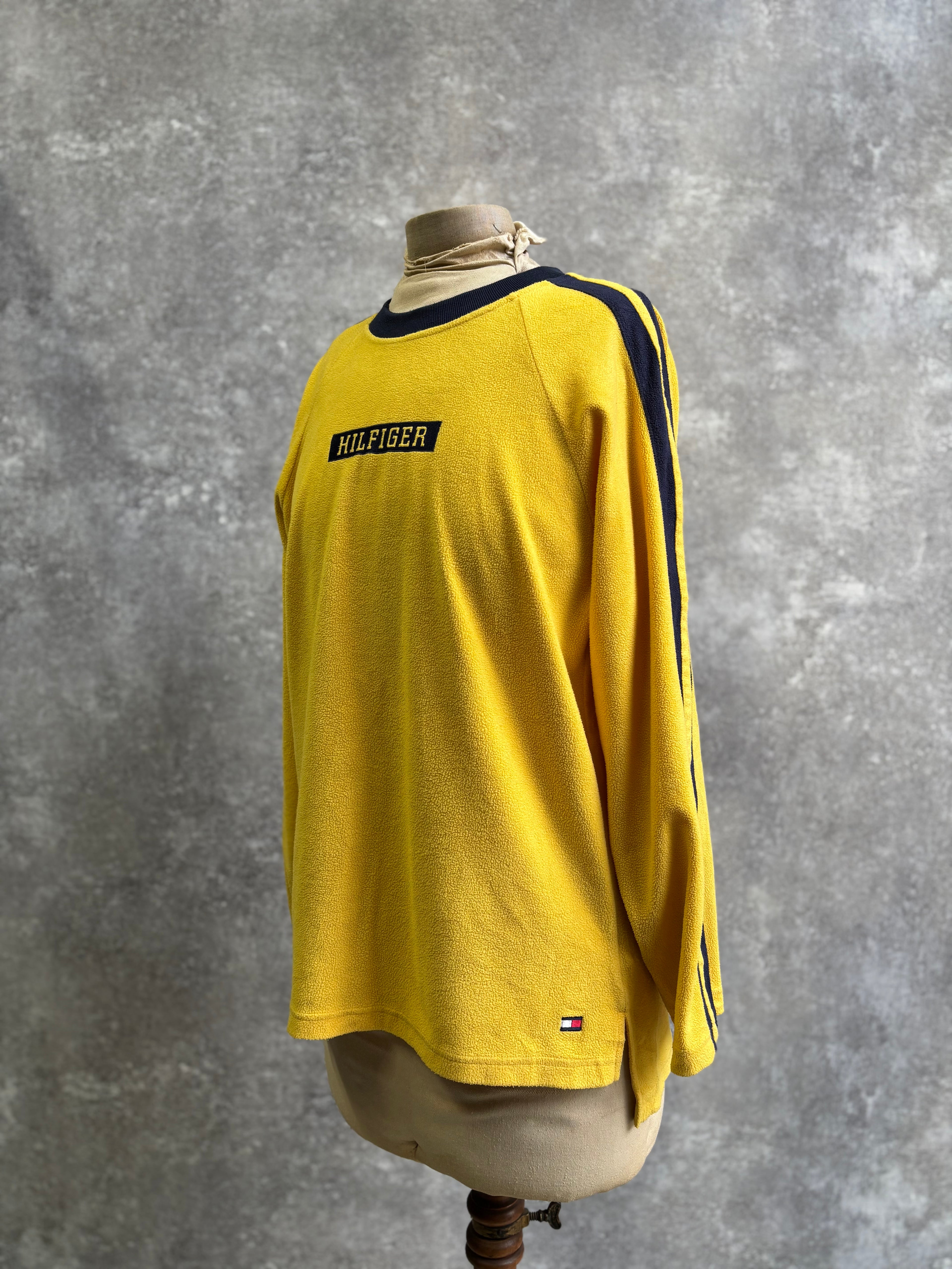 【1990’s】Tommy Hilfiger Yellow Fleece Long Sleeve