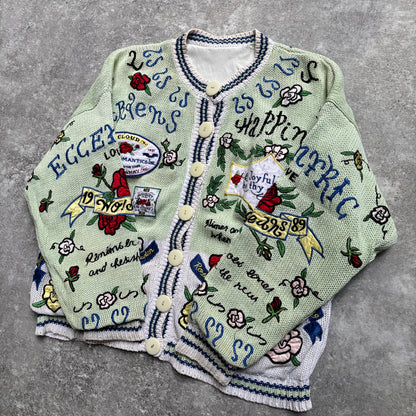 【1989年製】Whimsical Romantic Knit Cardigan