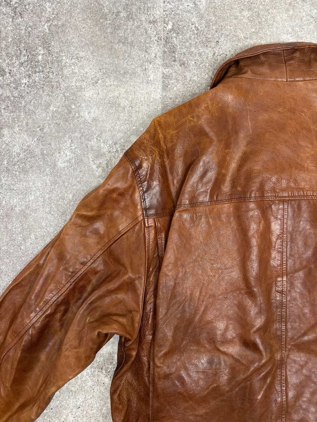 ~1990s Stealth & Co. Leather Zip Jacket – Brown