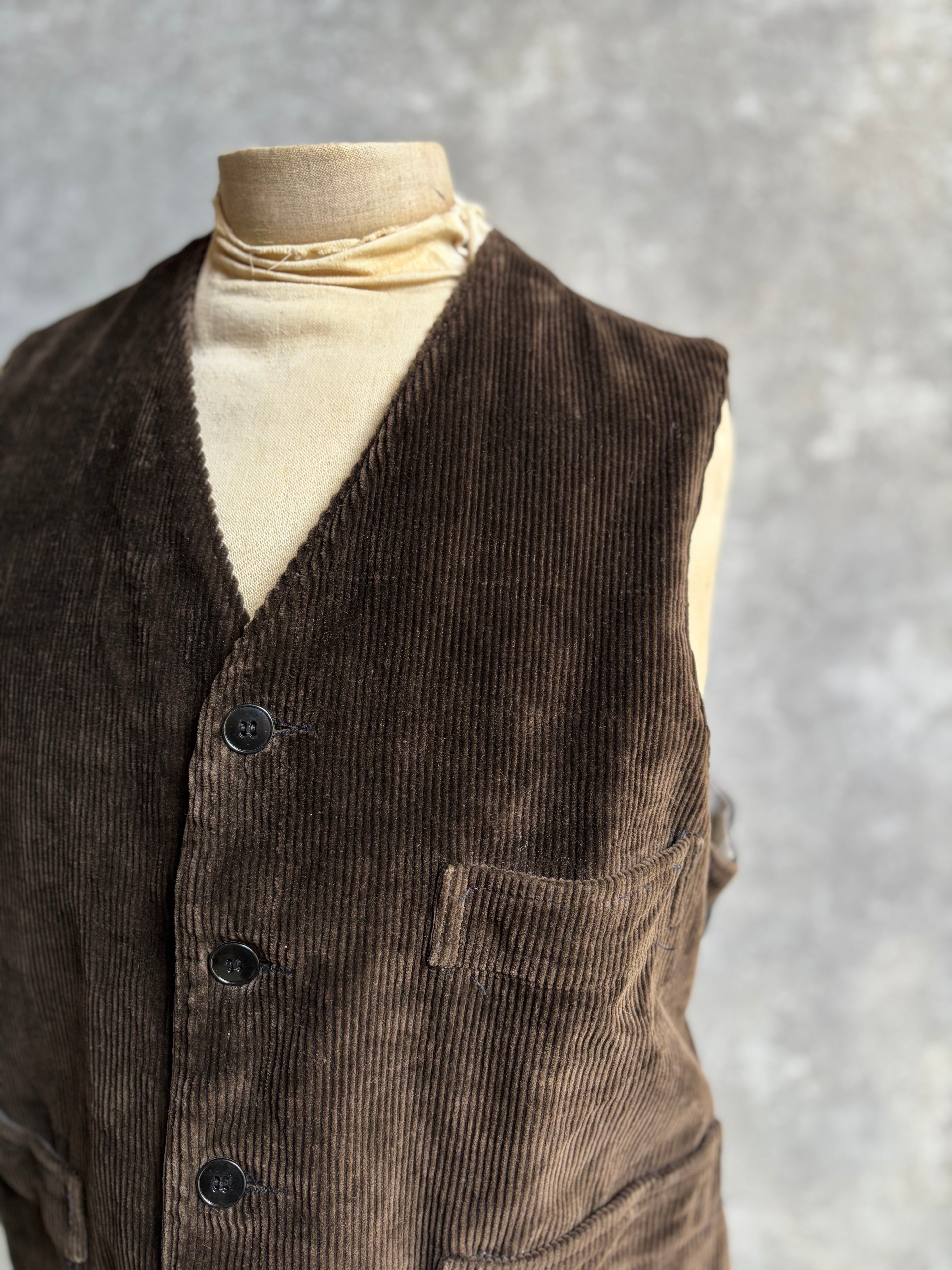 【~1970's】 Vintage French Farmers Vest 『Le Chamonix ル シャモニー』