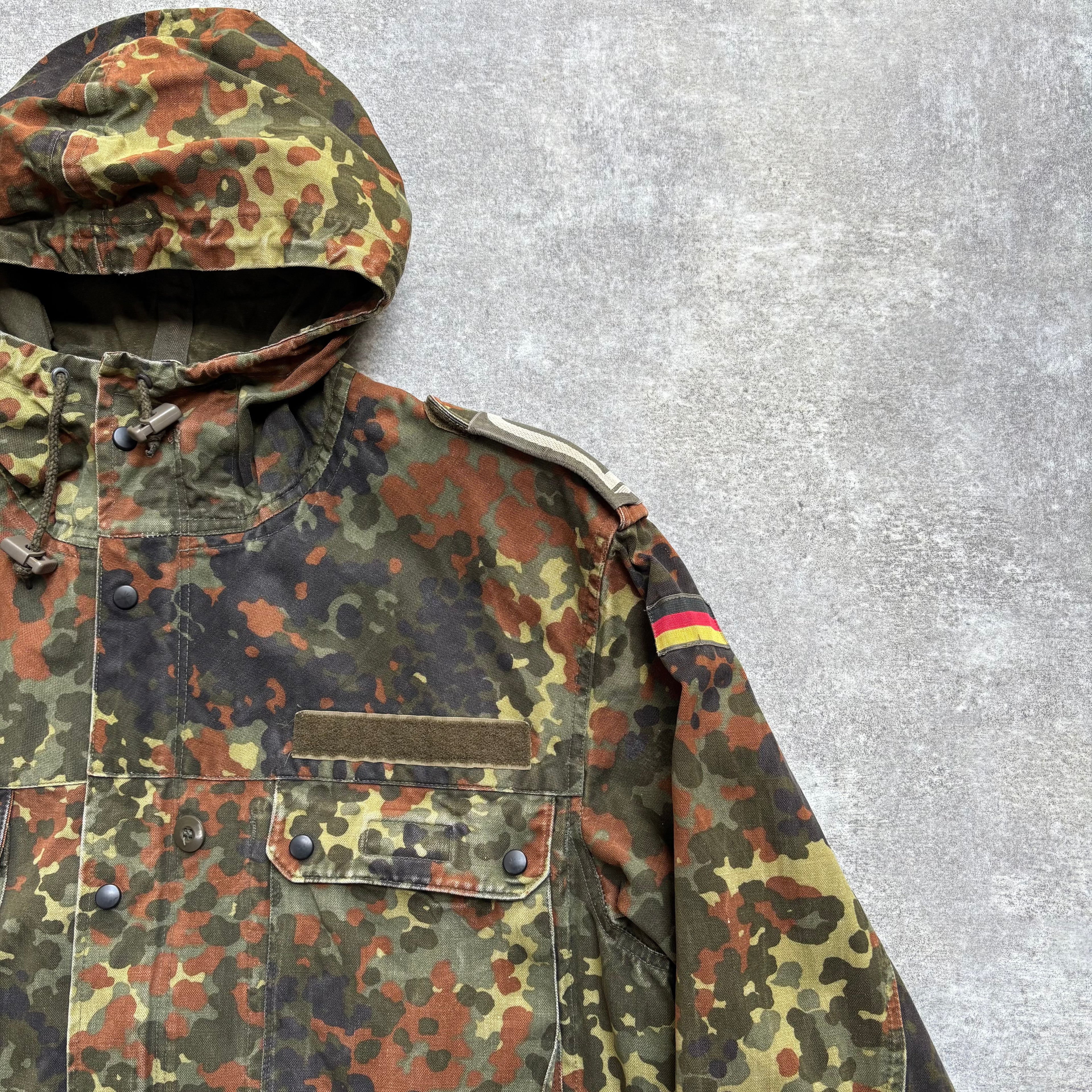 【~1990's】German Bundeswehr Flecktarn Camouflage Parka
