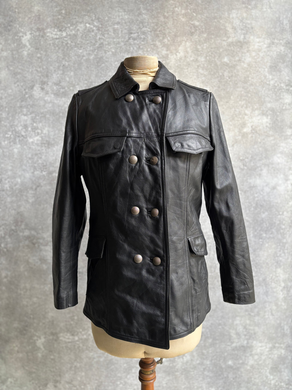 【1991】Vintage Leather German Police Jacket