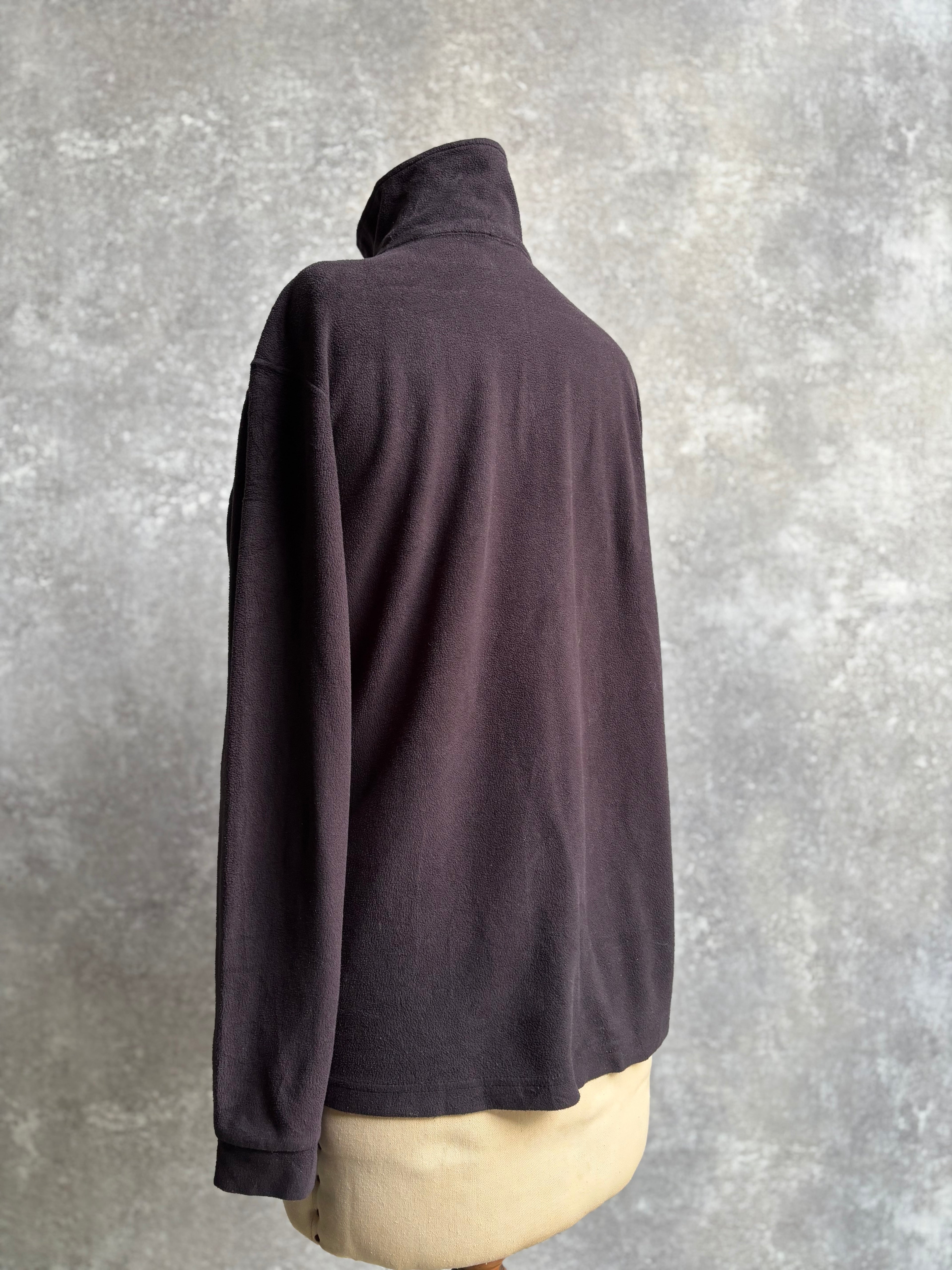 【1990’s】Champion Black Half-Zip Fleece Pullover