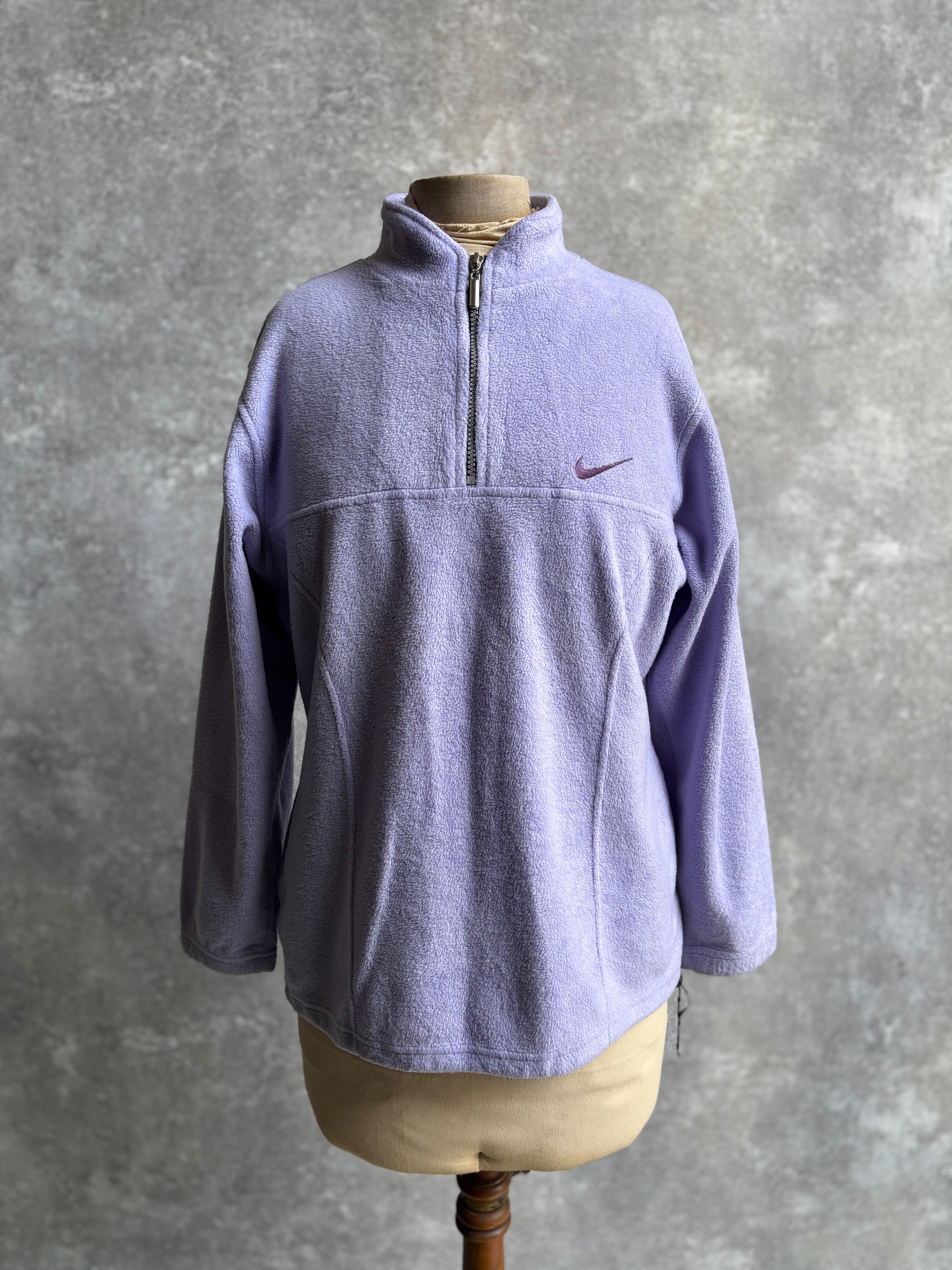 [1990's] Nike Purple Half Zip Fleece Pullover