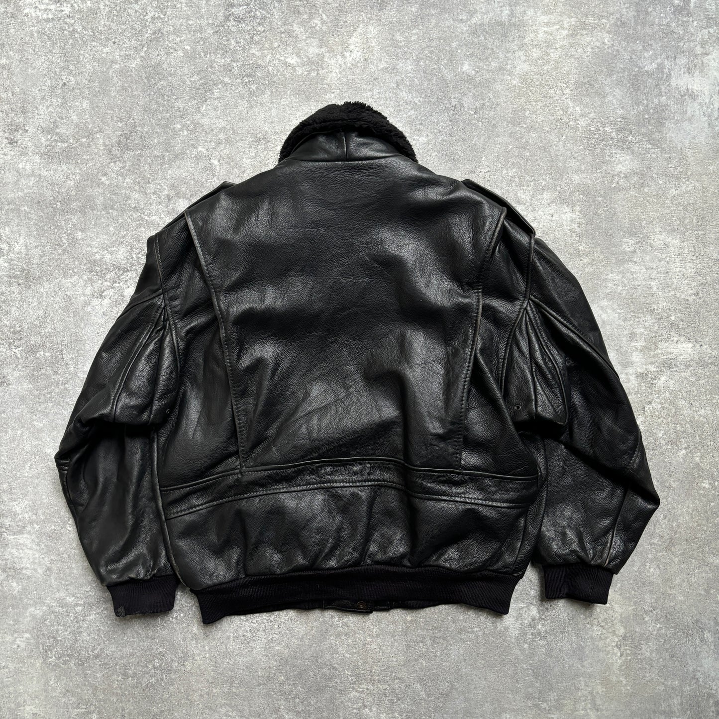 【1975‘s】G-1 Type Black Leather Flight Jacket