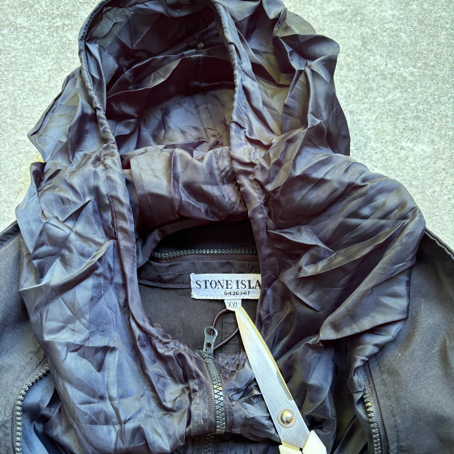 【2005SS】Vintage STONE ISLAND RASO GOMMATO Cotton Poly Jacket『ストーンアイランド』