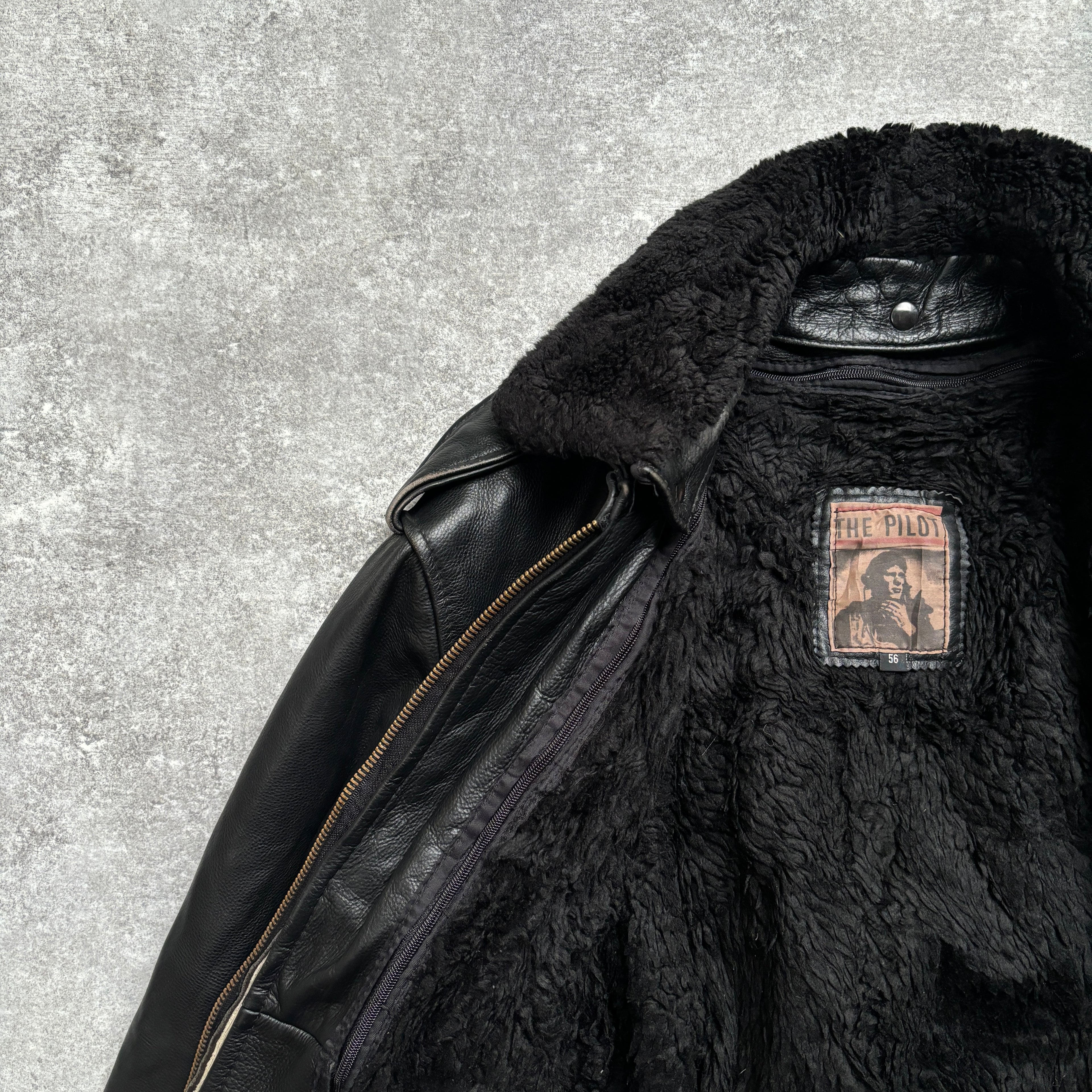 【1975】G-1 Type Black Leather Flight Jacket