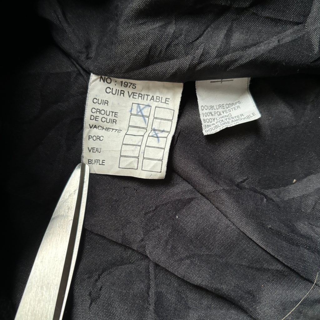 【1975】G-1 Type Black Leather Flight Jacket