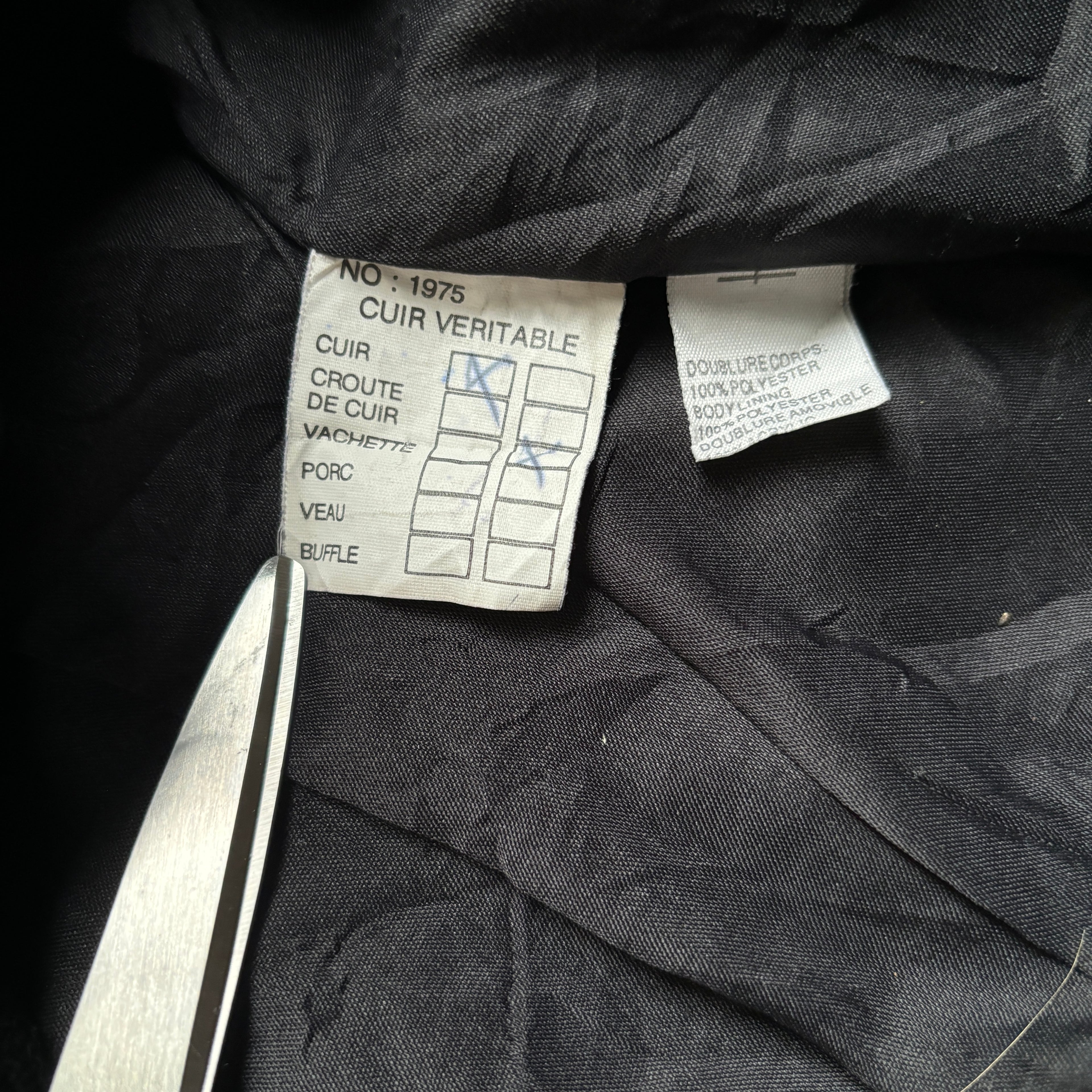 【1975】G-1 Type Black Leather Flight Jacket