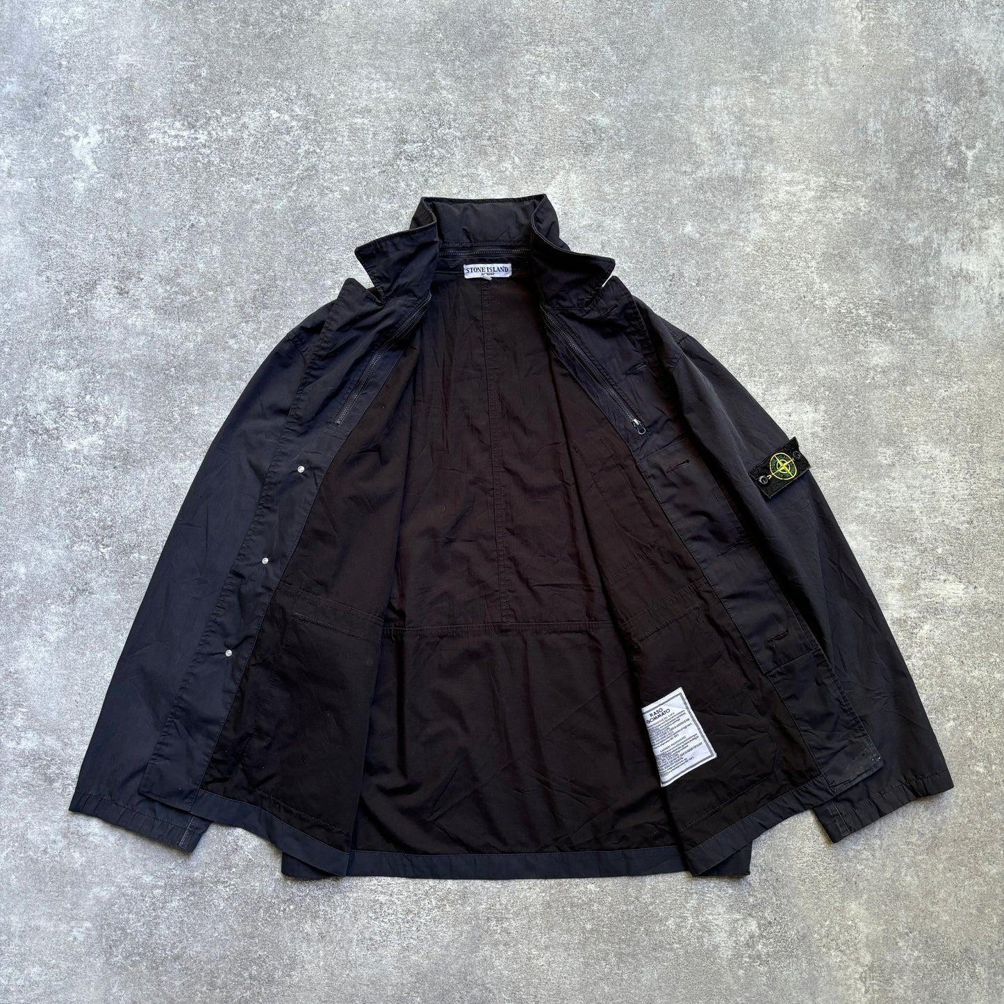 【2005SS】Vintage STONE ISLAND RASO GOMMATO Cotton Poly Jacket『ストーンアイランド』