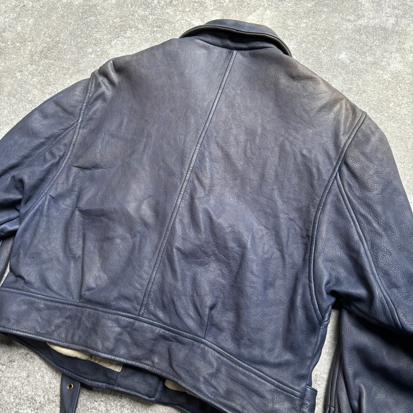 【~1990‘s】Germany Leather Riders Jacket『HM LEATHER SYSTEM』