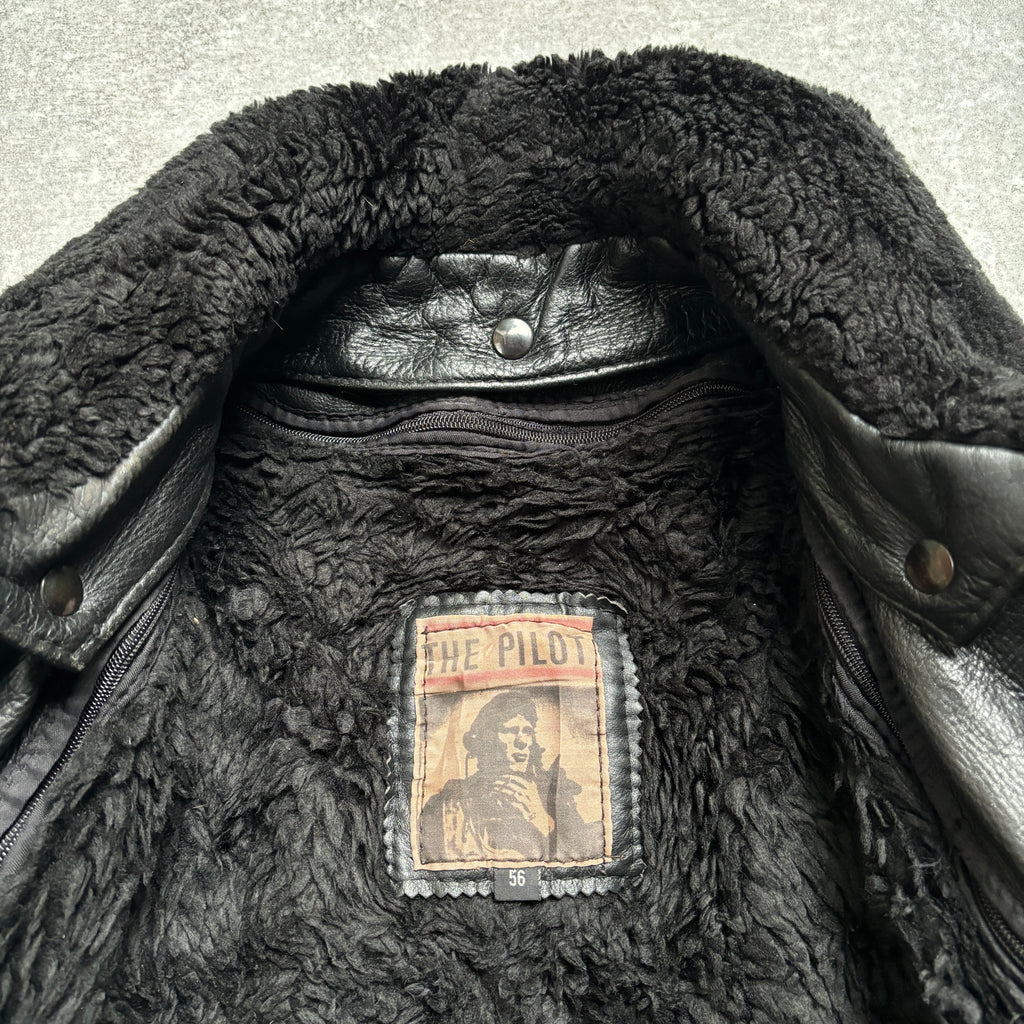 【1975】G-1 Type Black Leather Flight Jacket