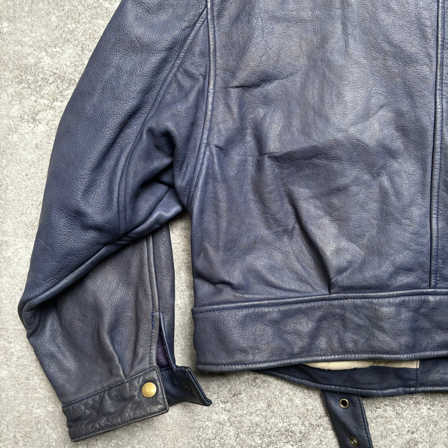 【~1990‘s】Germany Leather Riders Jacket『HM LEATHER SYSTEM』