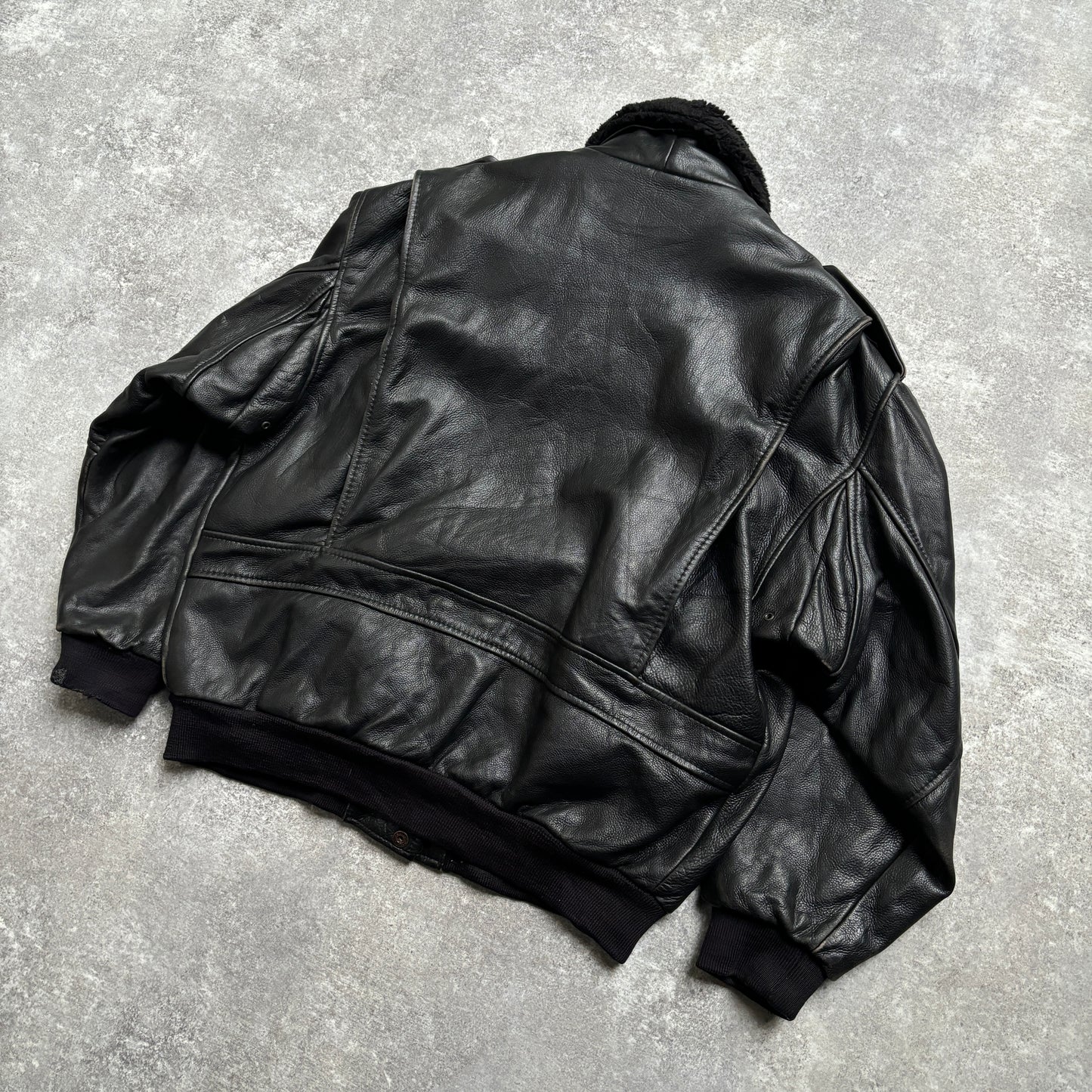 【1975‘s】G-1 Type Black Leather Flight Jacket