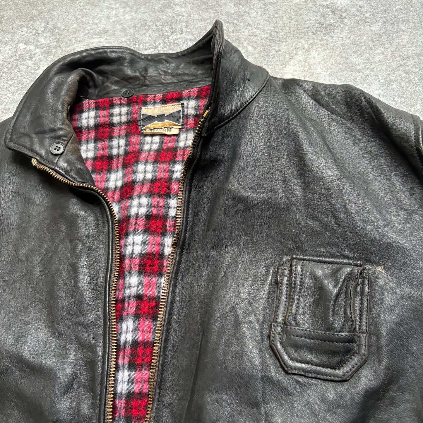 【~1970‘s】French Leather Flight Jacket 『BIDERMANN』