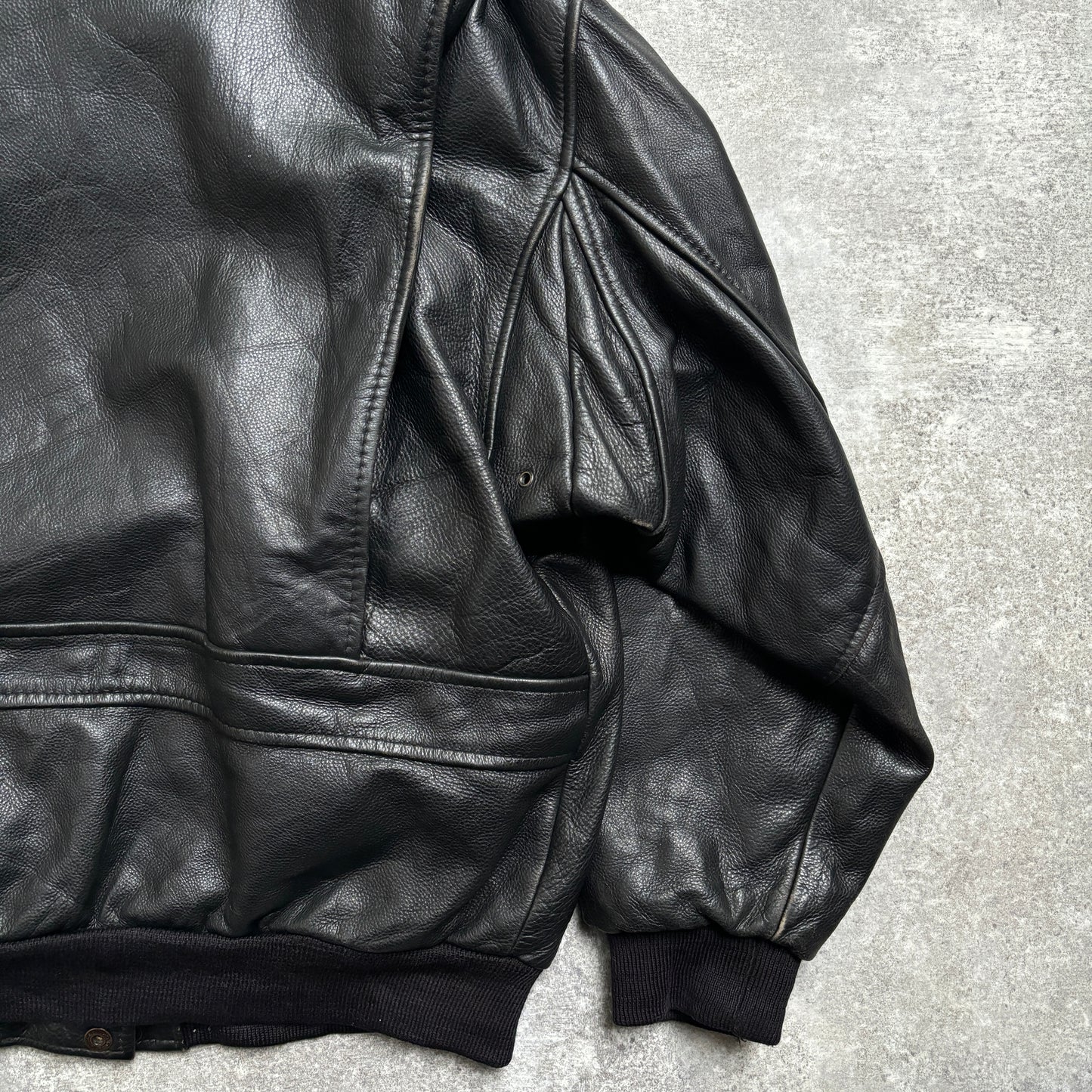 【1975‘s】G-1 Type Black Leather Flight Jacket