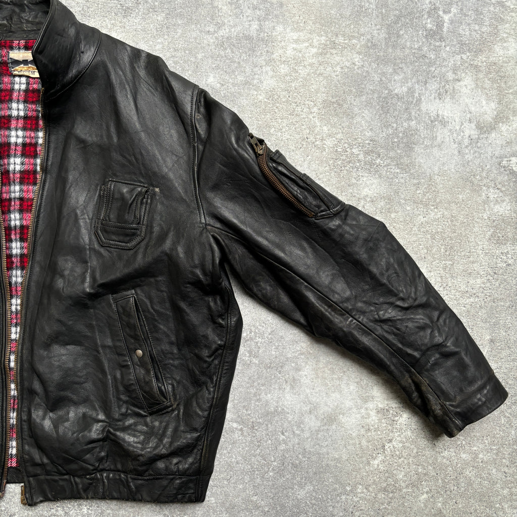 【~1970‘s】French Leather Flight Jacket 『BIDERMANN』